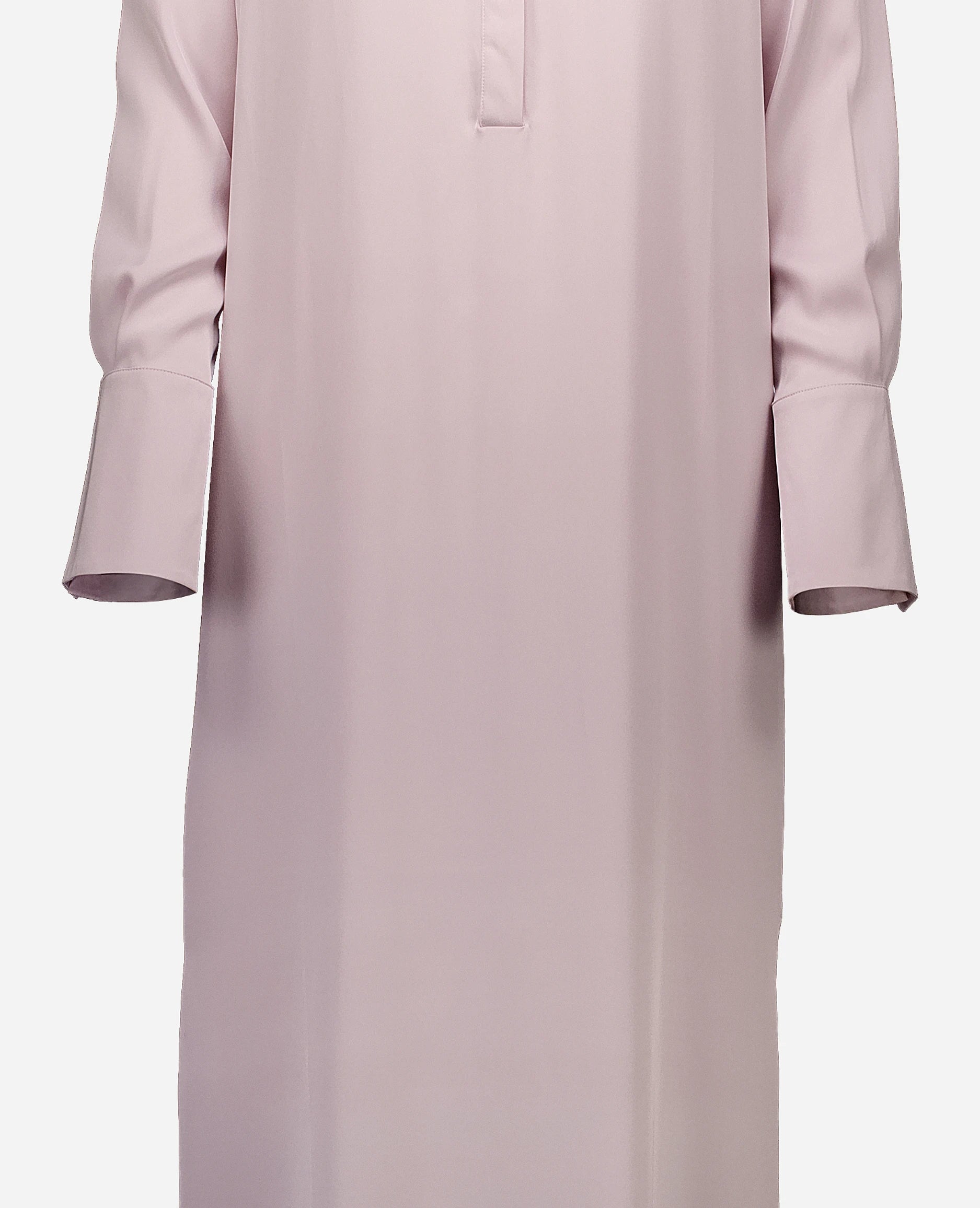 252-84013-60_41 - Allude - 7% Elastan 93% Seide Active Damen Kleid Langarm Lockerer Schnitt Rose SAPG::252-84013 Seide Spring/Summer 2025