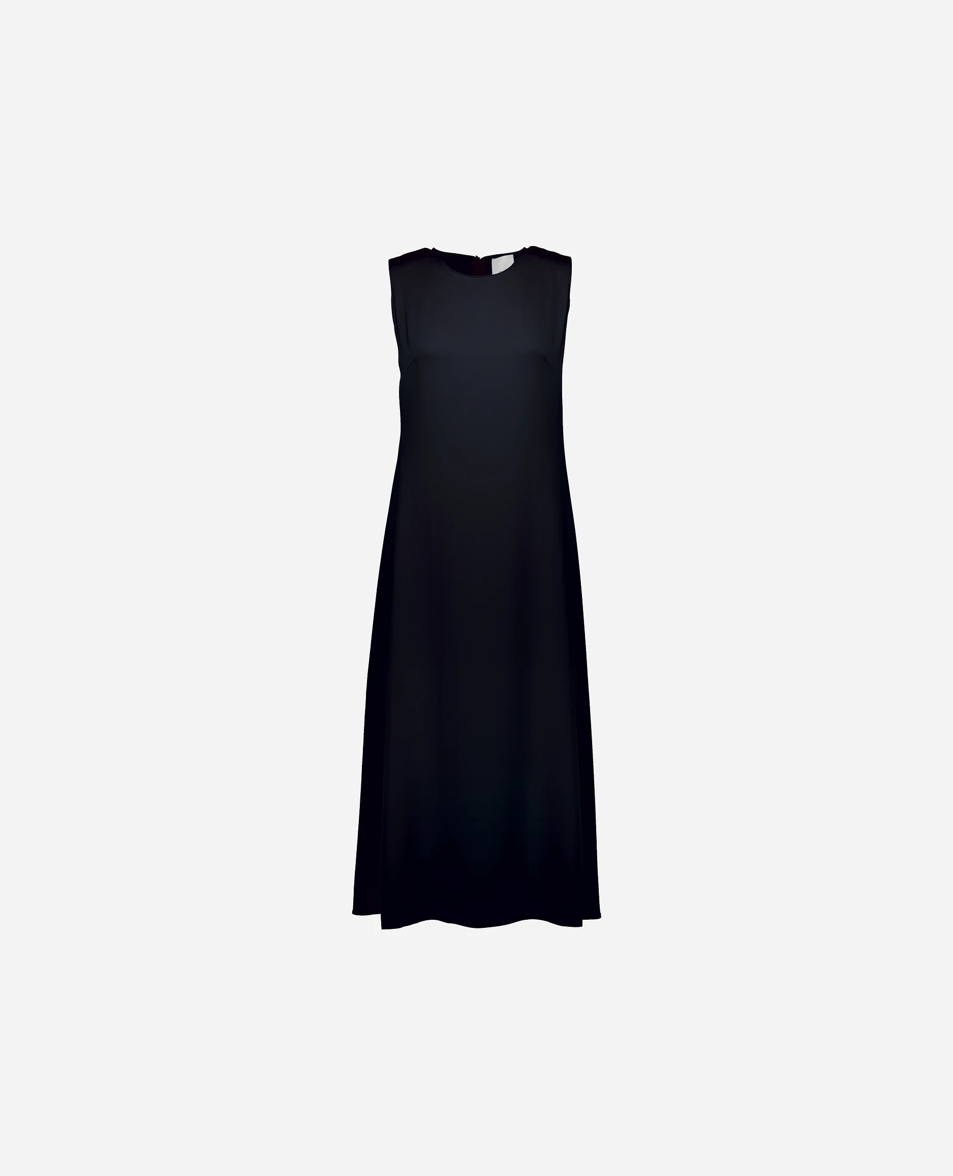 252-84014-14_3 - Allude - 7% Elastan 93% Seide A-Form Active Damen Kleid Navy Rundhals SAPG::252-84014 Seide Spring/Summer 2025