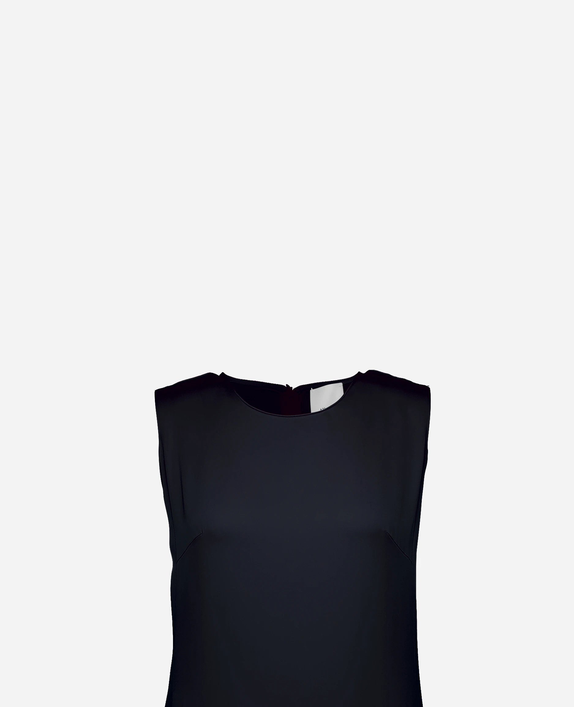 252-84014-14_40 - Allude - 7% Elastan 93% Seide A-Form Active Damen Kleid Navy Rundhals SAPG::252-84014 Seide Spring/Summer 2025