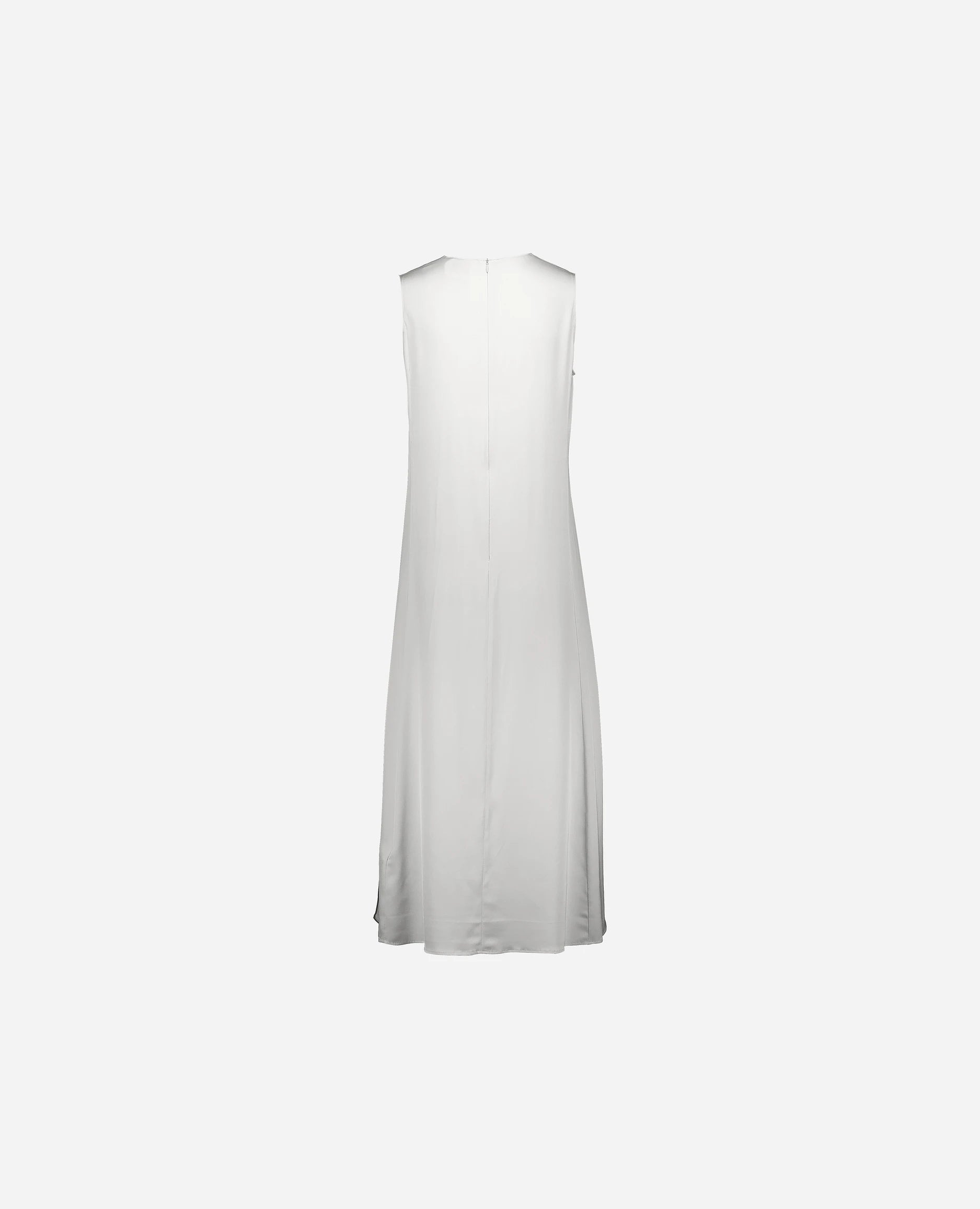 252-84014-40_4 - Allude - 7% Elastan 93% Seide A-Form Active Damen Kleid Rundhals SAPG::252-84014 Seide Spring/Summer 2025 Weiß