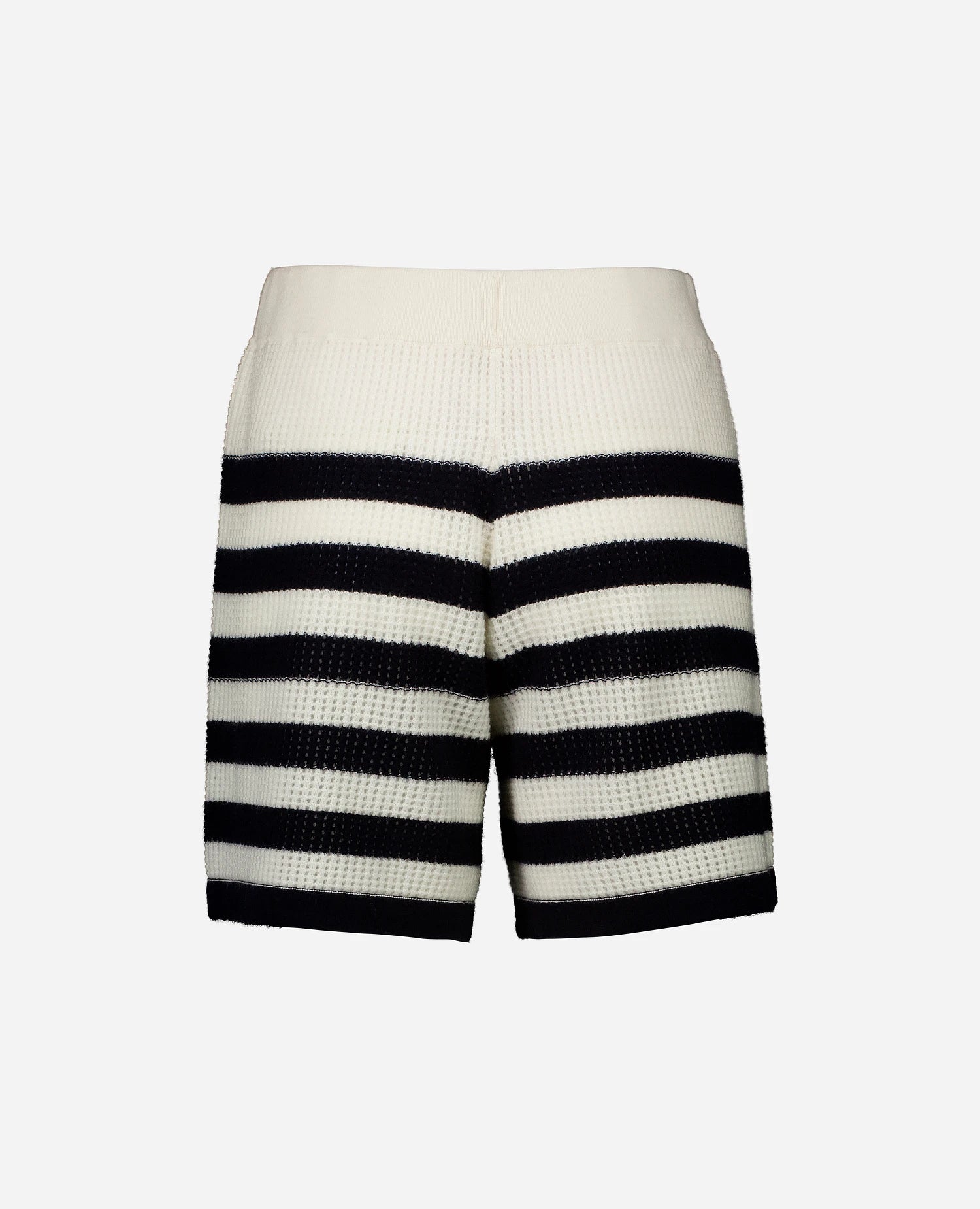 253-20011-4014_2 - Allude - 0 Active Cashmere Damen High Summer 2025 kurze Hose mittelschwerer Strick Netzmuster SAPG::253-20011 Weiß