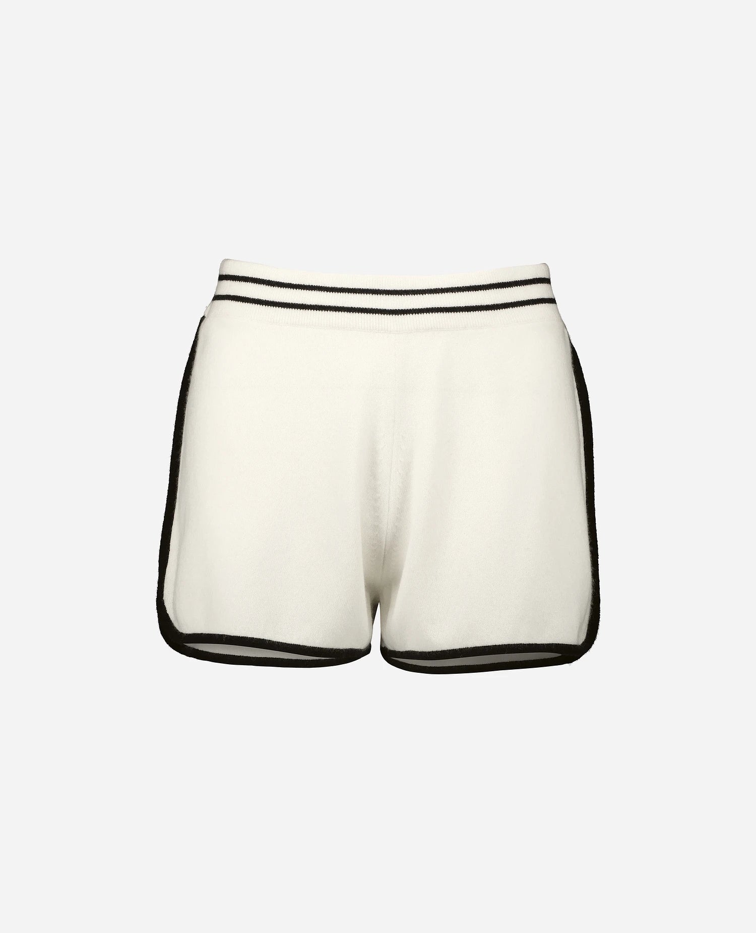 253-20055-4014_1 - Allude - 0 Active Cashmere Damen Feinstrick Flachstrick High Summer 2025 kurze Hose SAPG::253-20055 Weiß