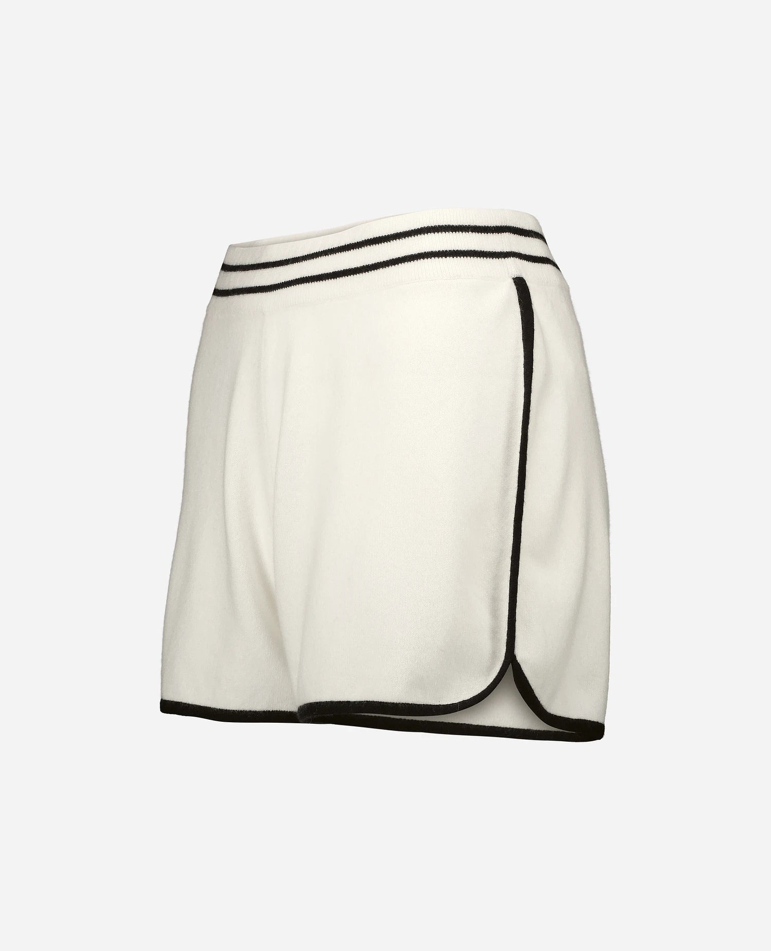 253-20055-4014_3 - Allude - 0 Active Cashmere Damen Feinstrick Flachstrick High Summer 2025 kurze Hose SAPG::253-20055 Weiß