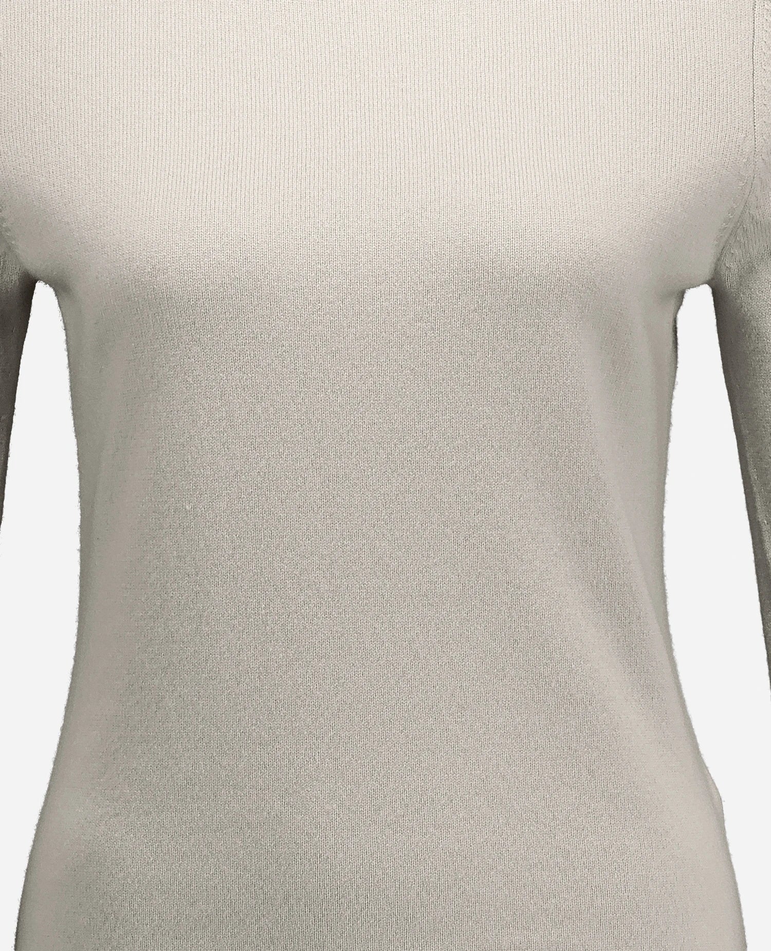255-11106-80_41 - Allude - 100% Cashmere Active Damen Fall/Winter 2025/2026 Feinstrick Flachstrick Grau NEW Pullover Rollkragen SAPG::255-11106 Taillierter Schnitt