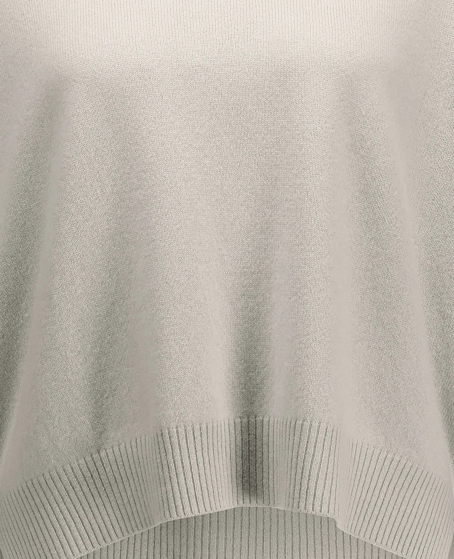 255-11115-80_41 - Allude - 100% Cashmere Active Damen Fall/Winter 2025/2026 Feinstrick Flachstrick Grau Lockerer Schnitt NEW Pullover Rundhals SAPG::255-11115