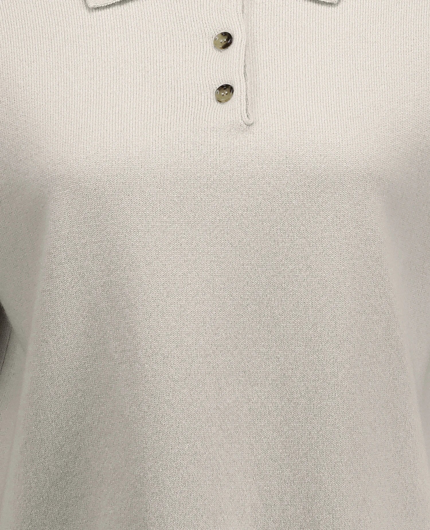 255-11118-80_41_3b2b5649-c614-4269-9590-61a29053dbb1 - Allude - 100% Cashmere Active Damen Fall/Winter 2025/2026 Feinstrick Flachstrick Grau Kastiger Schnitt NEW Polo Pullover SAPG::255-11118