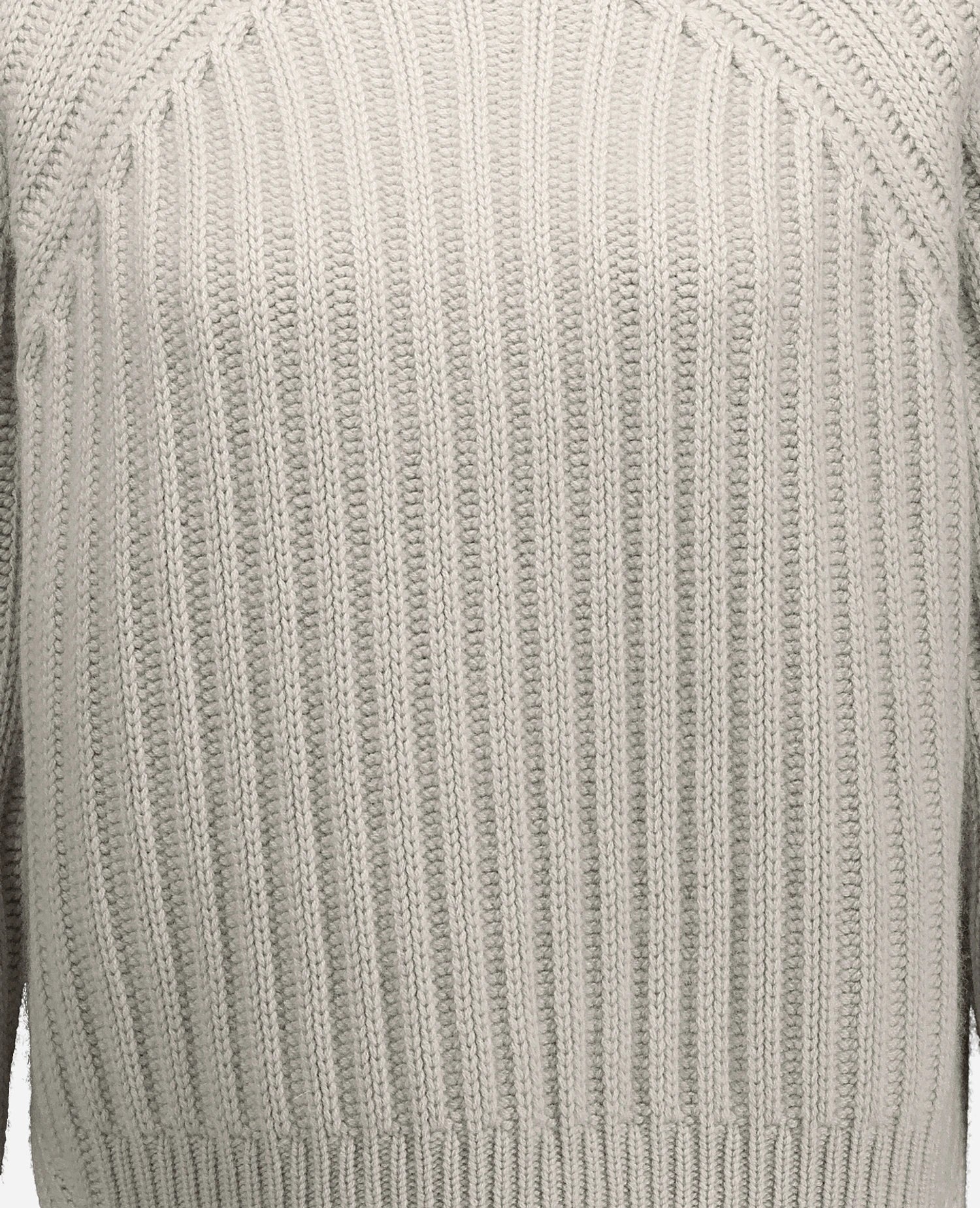 255-11123-80_41_1d9ddefc-9622-4396-94eb-bcf8b5097fb4 - Allude - 100% Cashmere Active Damen Fall/Winter 2025/2026 Grau Grobstrick Kastiger Schnitt NEW Pullover Rippenmuster SAPG::255-11123 Stehkragen
