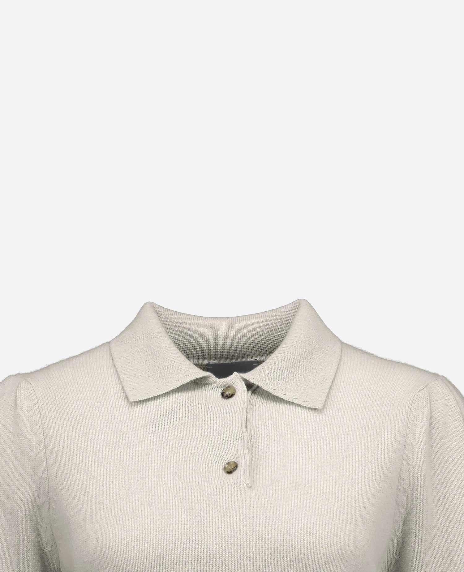 255-11133-80_40 - Allude - 100% Cashmere Active Damen Fall/Winter 2025/2026 Feinstrick Flachstrick Gerade Passform Grau NEW Polo Pullover SAPG::255-11133
