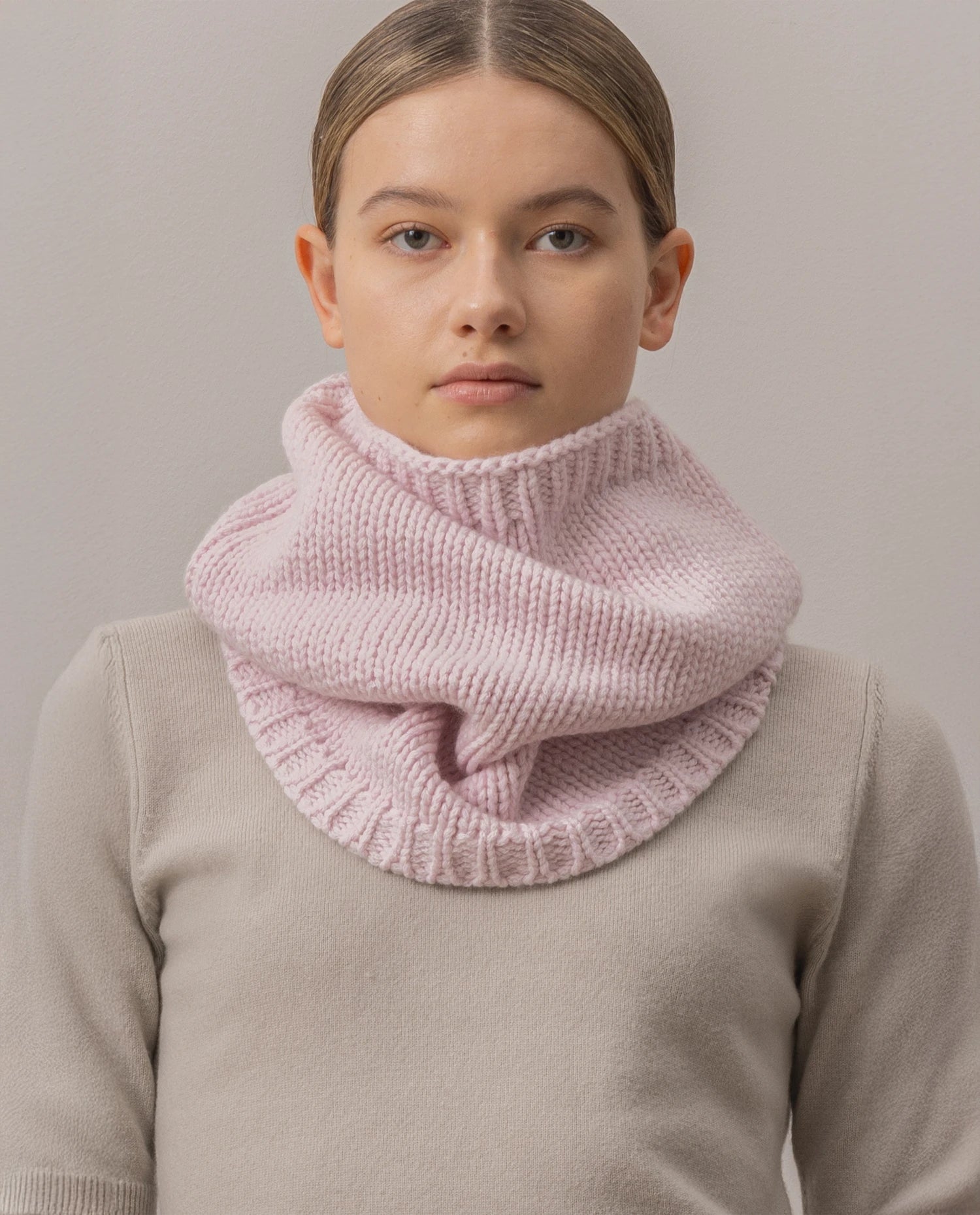 255-11164-60_2 - Allude - 0 100% Cashmere Active Damen Fall/Winter 2025/2026 Flachstrick Grobstrick NEW Rose SAPG::255-11164 Schal