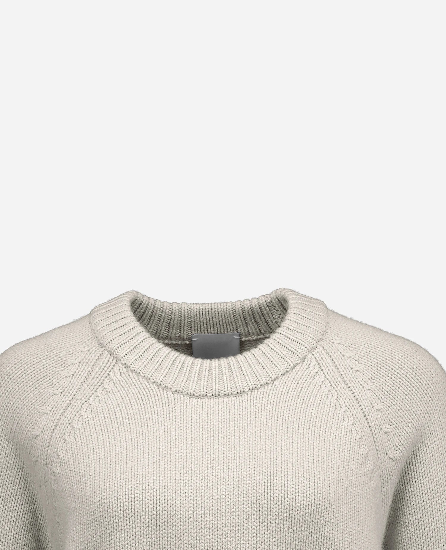 255-11181-80_40 - Allude - 100% Cashmere Active Damen Fall/Winter 2025/2026 Flachstrick Grau Grobstrick Kastiger Schnitt NEW Pullover Rundhals SAPG::255-11181