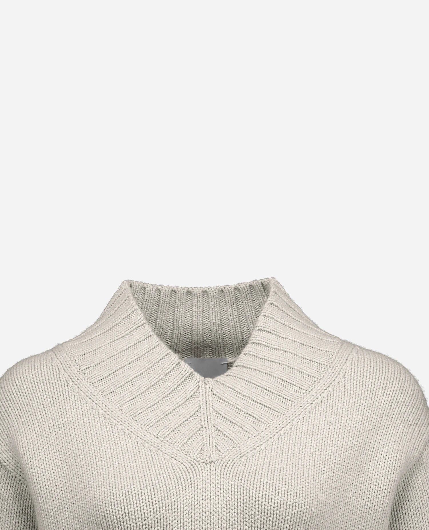 255-11184-80_40 - Allude - 100% Cashmere Active Damen Fall/Winter 2025/2026 Flachstrick Gerade Passform Grau Grobstrick NEW Pullover SAPG::255-11184 V-Ausschnitt