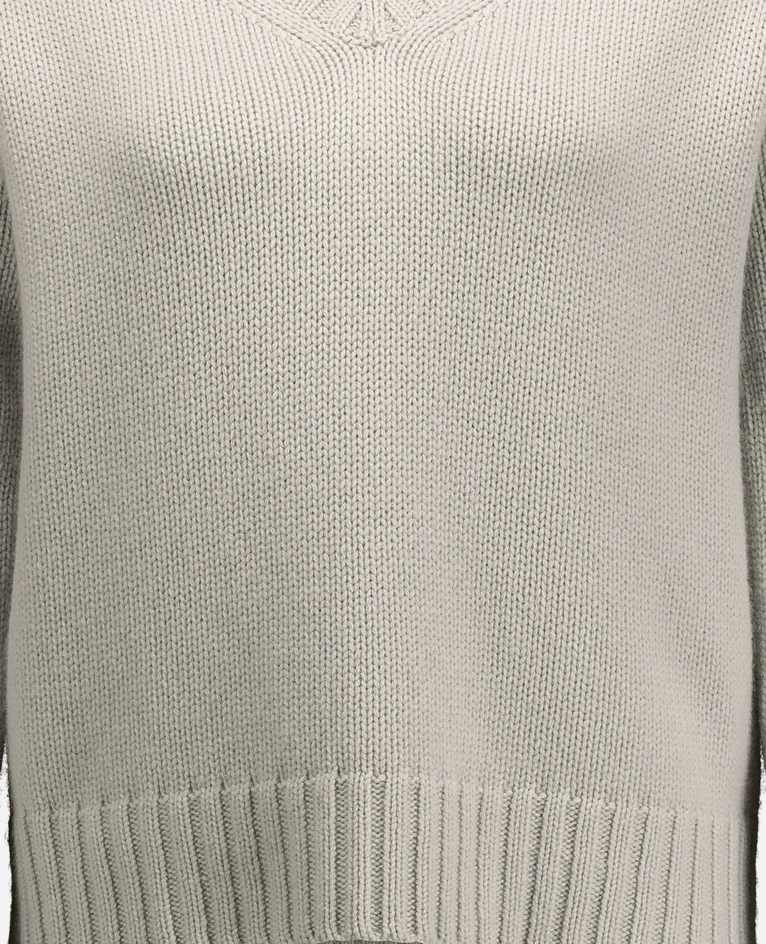 255-11184-80_41 - Allude - 100% Cashmere Active Damen Fall/Winter 2025/2026 Flachstrick Gerade Passform Grau Grobstrick NEW Pullover SAPG::255-11184 V-Ausschnitt