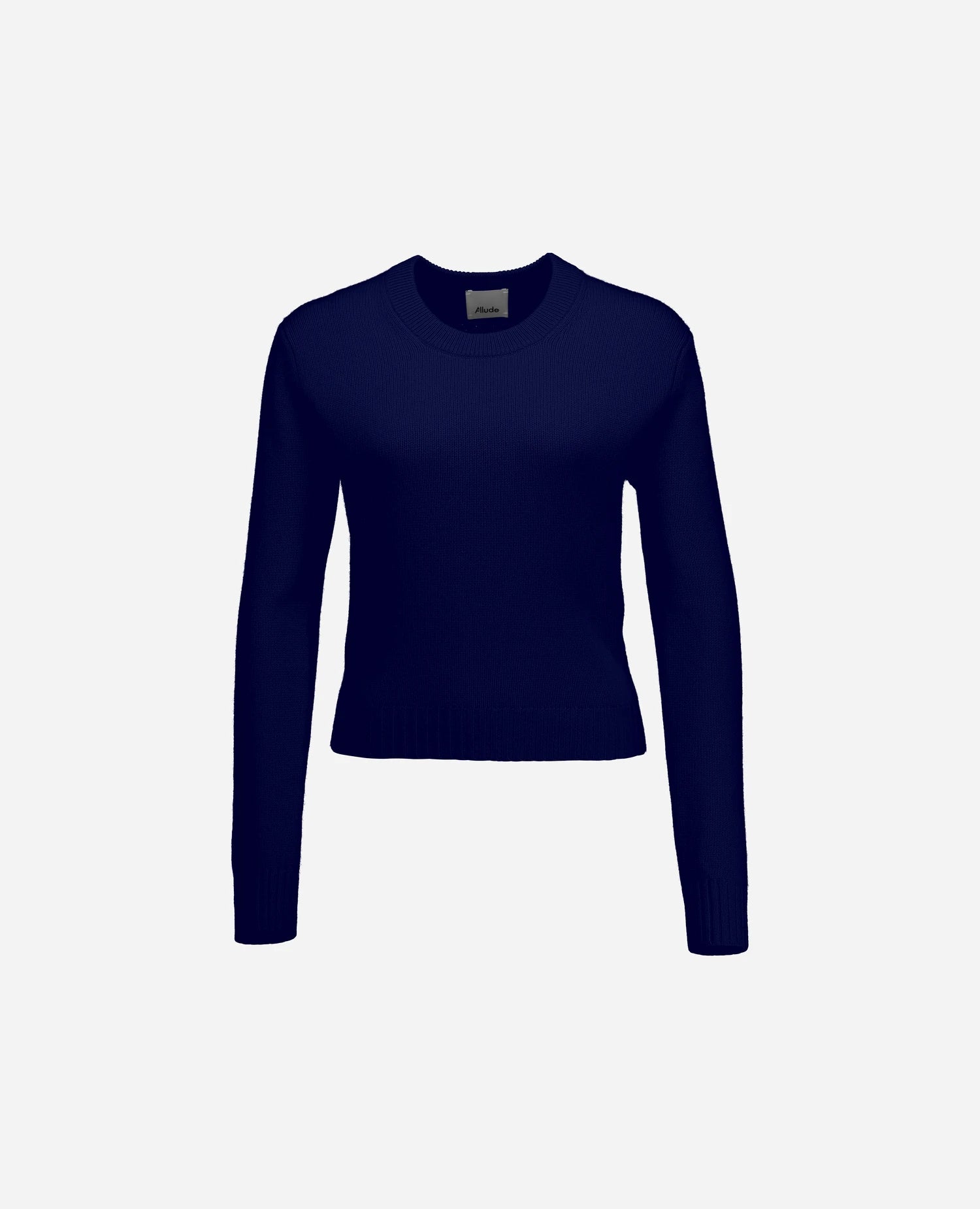 255-11204-12_3 - Allude - 100% Cashmere Active Blau Damen Fall/Winter 2025/2026 Flachstrick Gerade Passform mittelschwerer Strick NEW Pullover Rundhals SAPG::255-11204