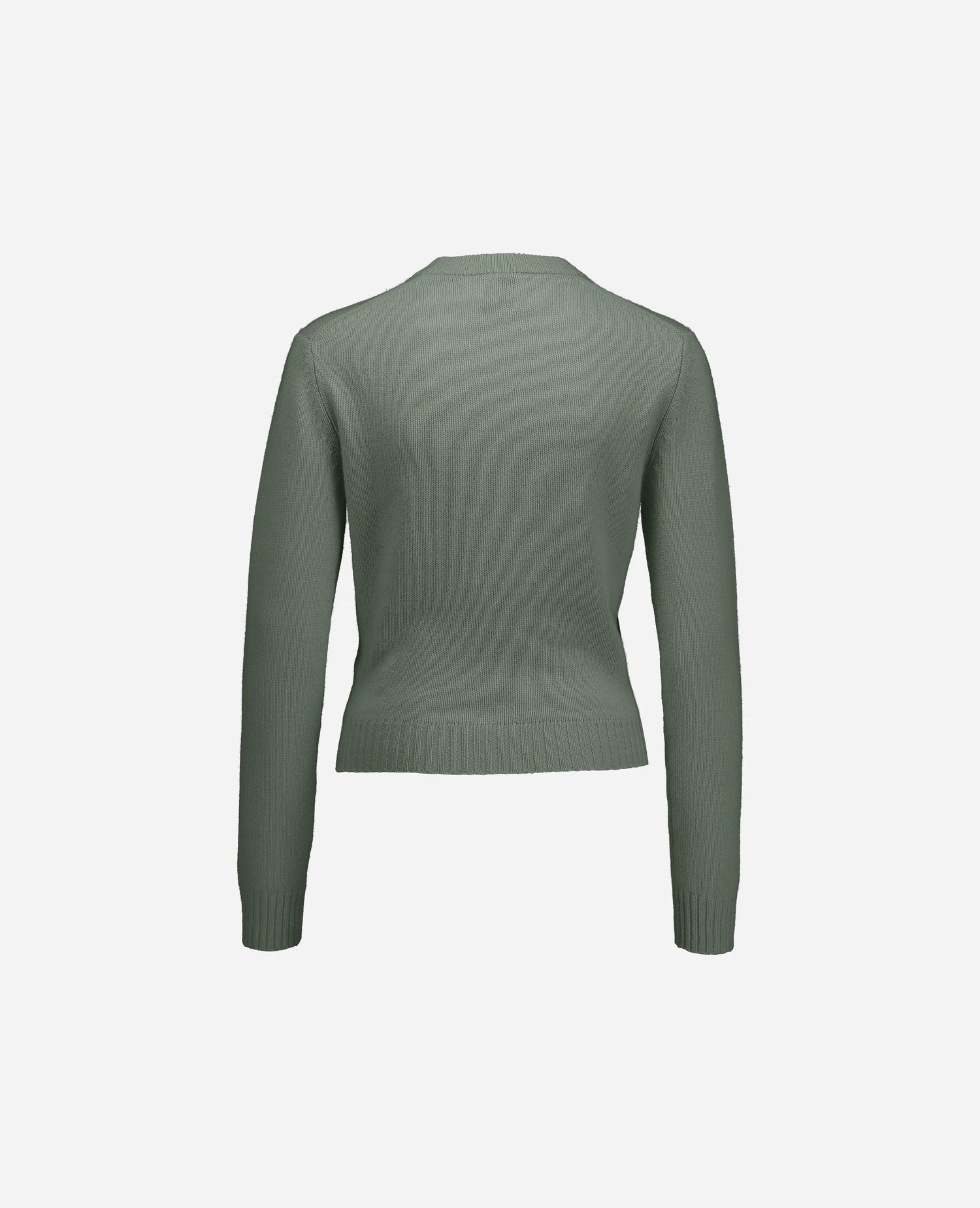 255-11204-31_4 - Allude - 100% Cashmere Active Damen Fall/Winter 2025/2026 Flachstrick Gerade Passform Grün mittelschwerer Strick NEW Pullover Rundhals SAPG::255-11204