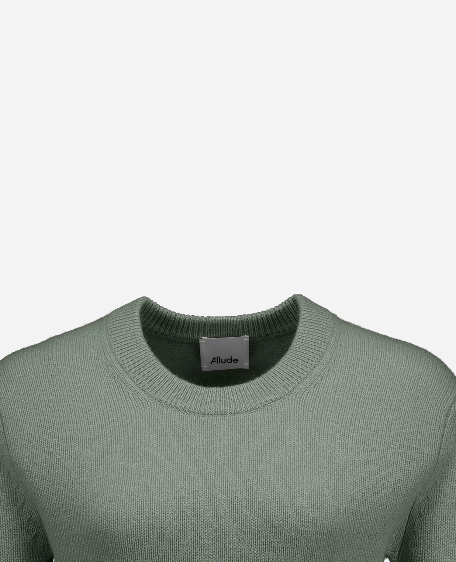 255-11204-31_40 - Allude - 100% Cashmere Active Damen Fall/Winter 2025/2026 Flachstrick Gerade Passform Grün mittelschwerer Strick NEW Pullover Rundhals SAPG::255-11204