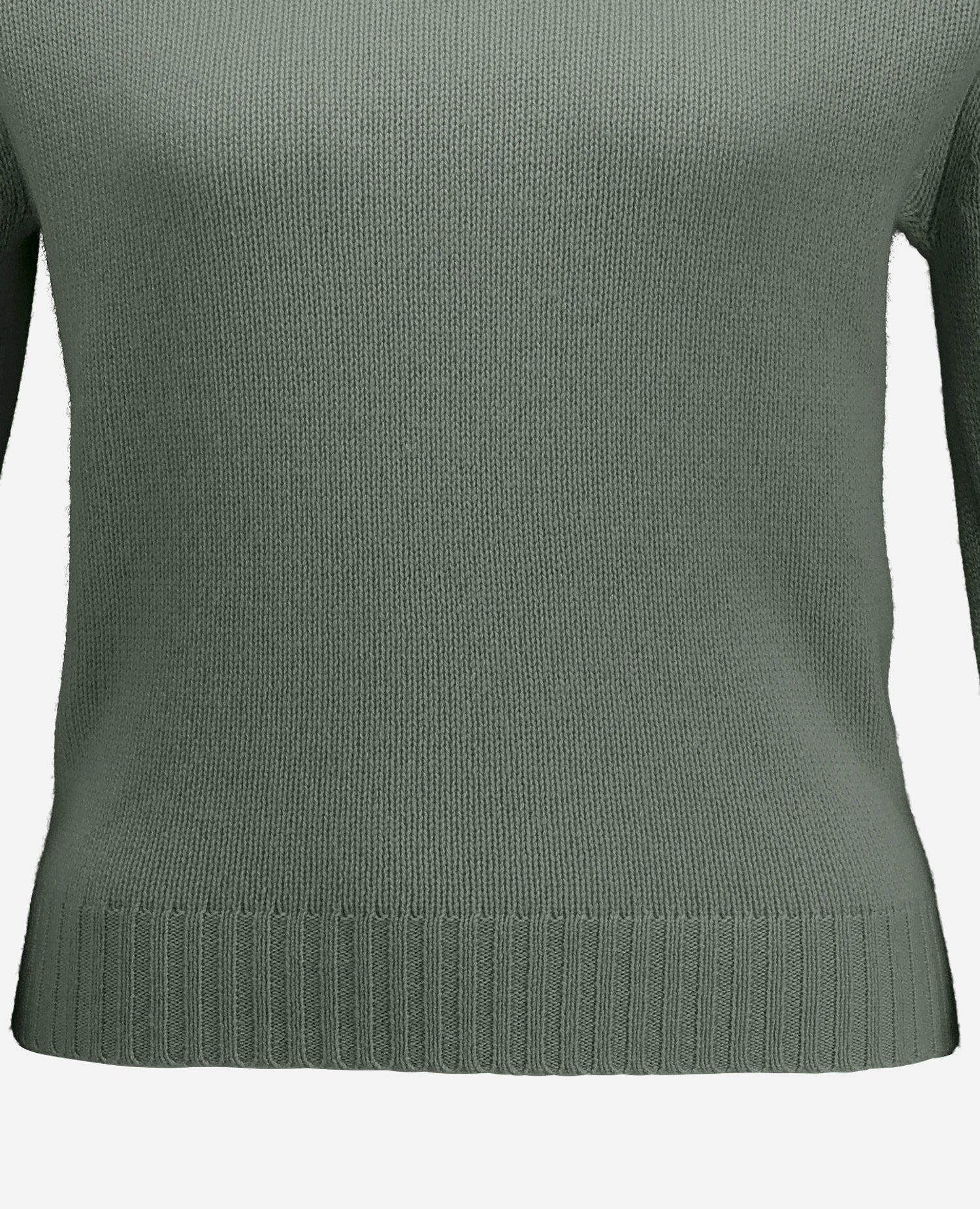255-11204-31_41 - Allude - 100% Cashmere Active Damen Fall/Winter 2025/2026 Flachstrick Gerade Passform Grün mittelschwerer Strick NEW Pullover Rundhals SAPG::255-11204