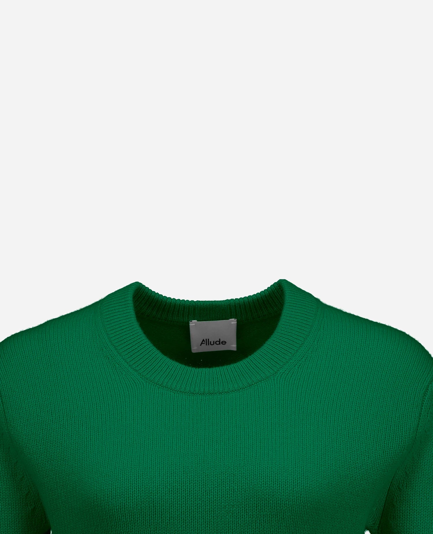 255-11204-33_40 - Allude - 100% Cashmere Active Damen Fall/Winter 2025/2026 Flachstrick Gerade Passform Grün mittelschwerer Strick NEW Pullover Rundhals SAPG::255-11204