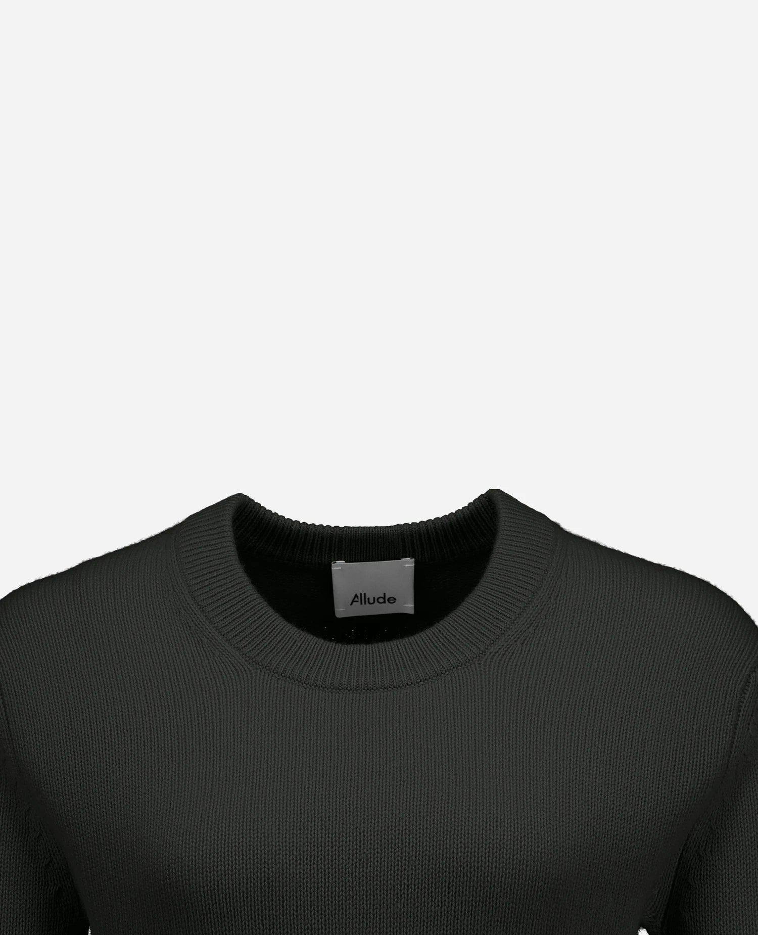 255-11204-37_40 - Allude - 100% Cashmere Active Damen Fall/Winter 2025/2026 Flachstrick Gerade Passform Grün mittelschwerer Strick NEW Pullover Rundhals SAPG::255-11204