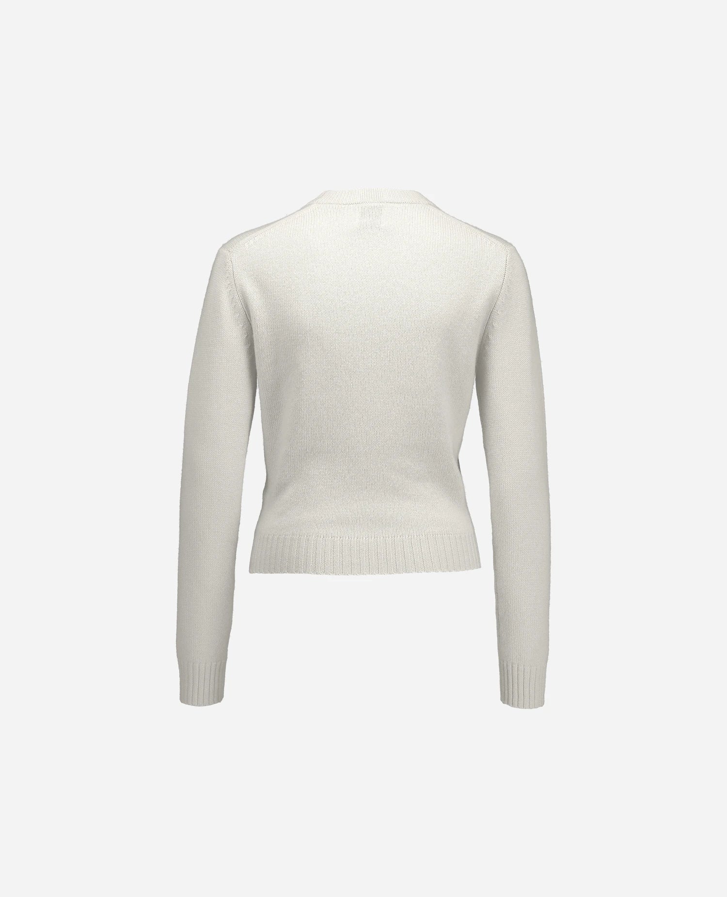 255-11204-40_4 - Allude - 100% Cashmere Active Damen Fall/Winter 2025/2026 Flachstrick Gerade Passform mittelschwerer Strick NEW Pullover Rundhals SAPG::255-11204 Weiß