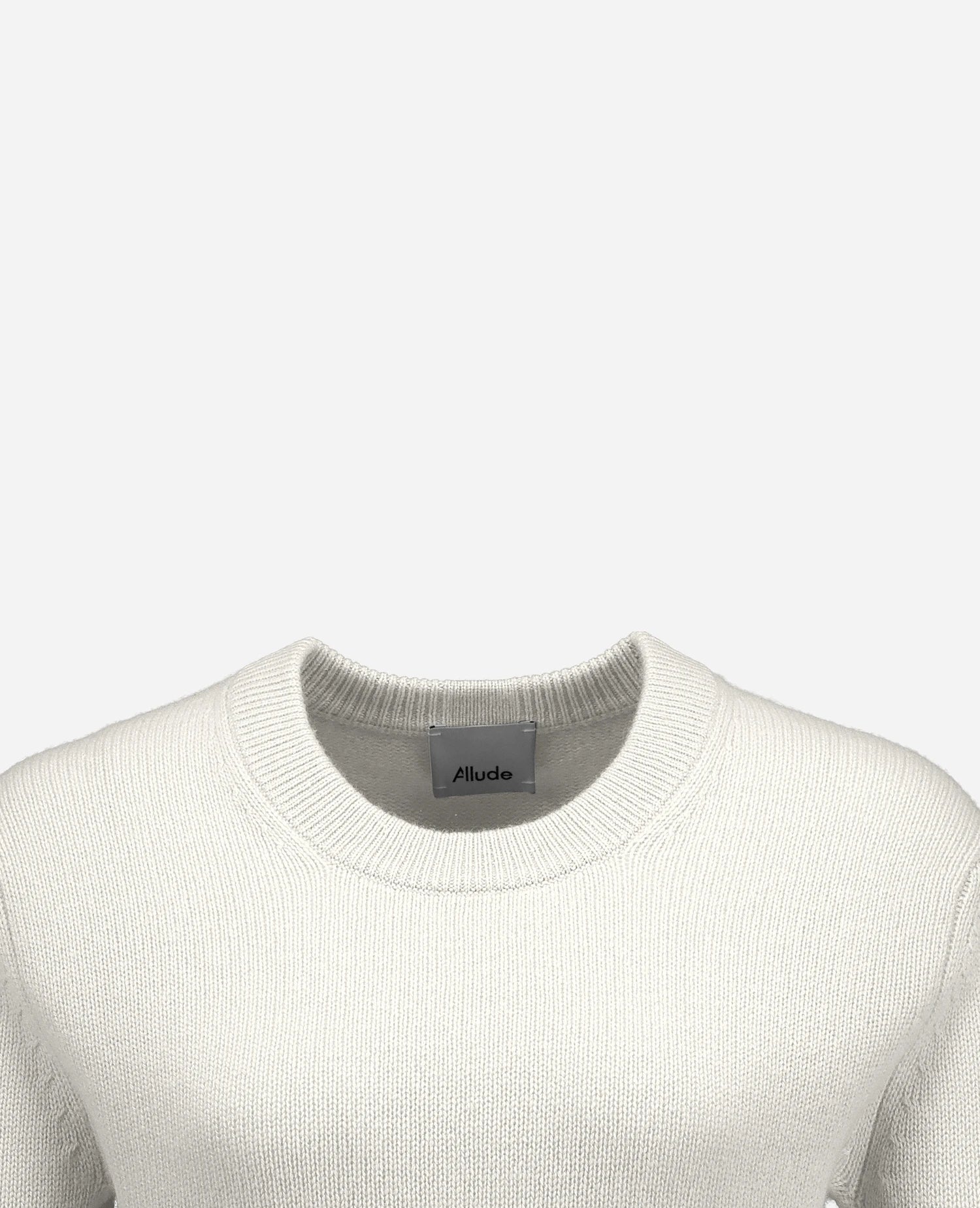 255-11204-40_40 - Allude - 100% Cashmere Active Damen Fall/Winter 2025/2026 Flachstrick Gerade Passform mittelschwerer Strick NEW Pullover Rundhals SAPG::255-11204 Weiß