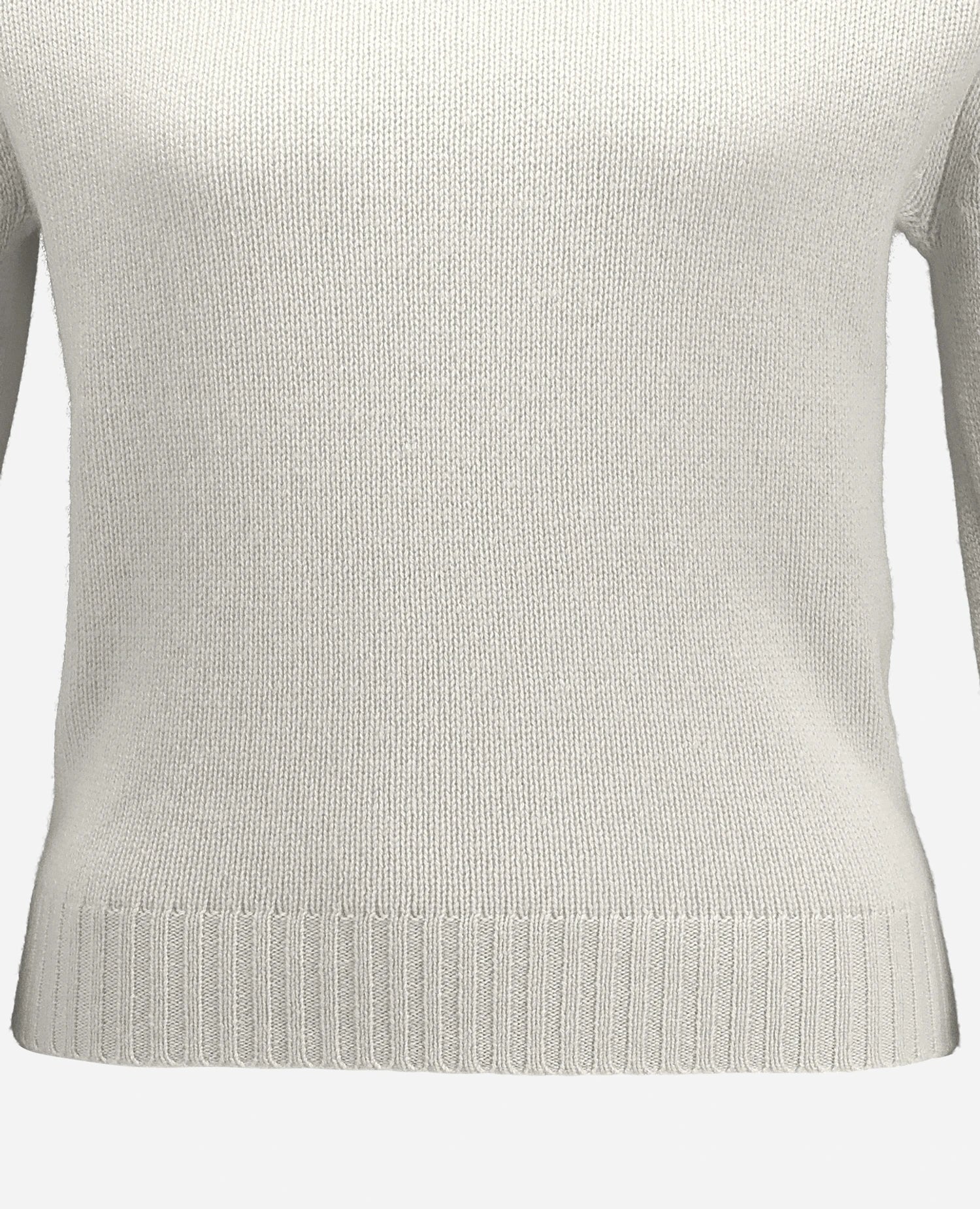 255-11204-40_41 - Allude - 100% Cashmere Active Damen Fall/Winter 2025/2026 Flachstrick Gerade Passform mittelschwerer Strick NEW Pullover Rundhals SAPG::255-11204 Weiß