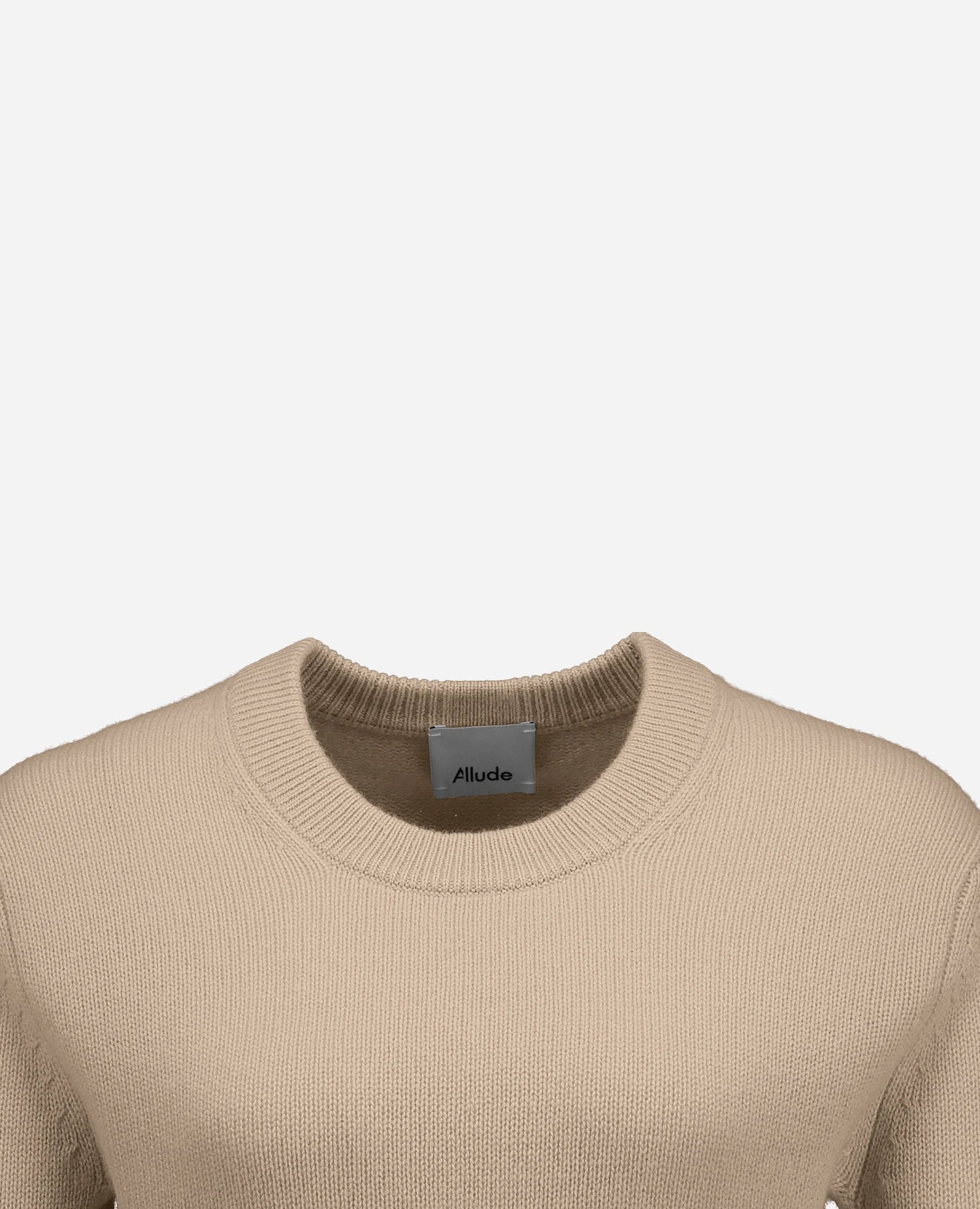 255-11204-42_40 - Allude - 100% Cashmere Active Beige Damen Fall/Winter 2025/2026 Flachstrick Gerade Passform mittelschwerer Strick NEW Pullover Rundhals SAPG::255-11204