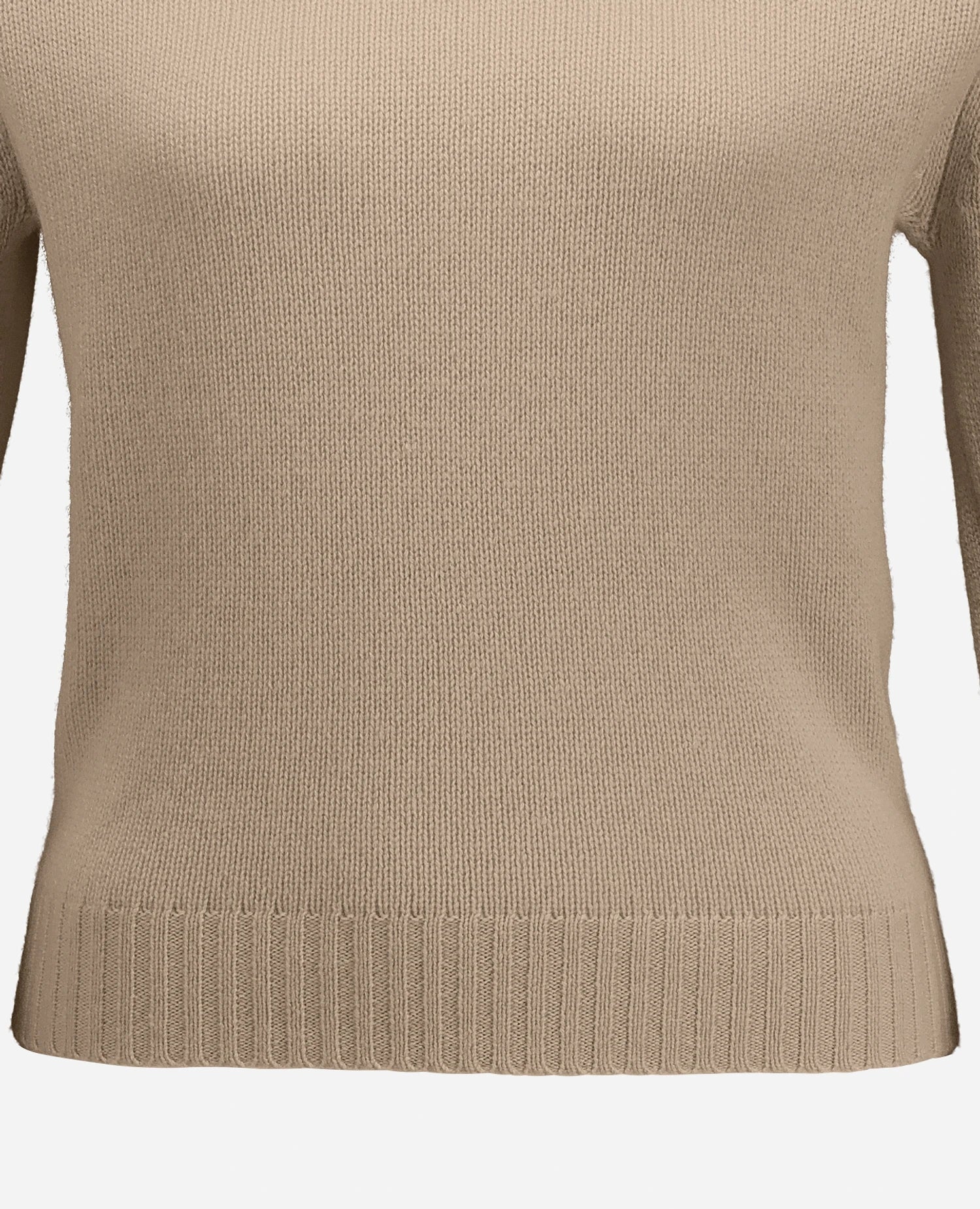 255-11204-42_41 - Allude - 100% Cashmere Active Beige Damen Fall/Winter 2025/2026 Flachstrick Gerade Passform mittelschwerer Strick NEW Pullover Rundhals SAPG::255-11204