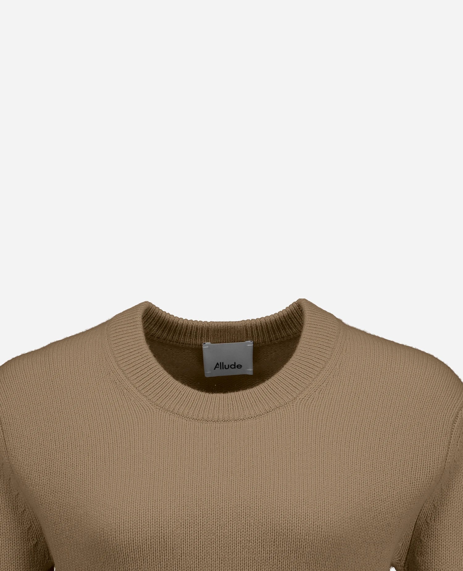 255-11204-43_40 - Allude - 100% Cashmere Active Beige Damen Fall/Winter 2025/2026 Flachstrick Gerade Passform mittelschwerer Strick NEW Pullover Rundhals SAPG::255-11204