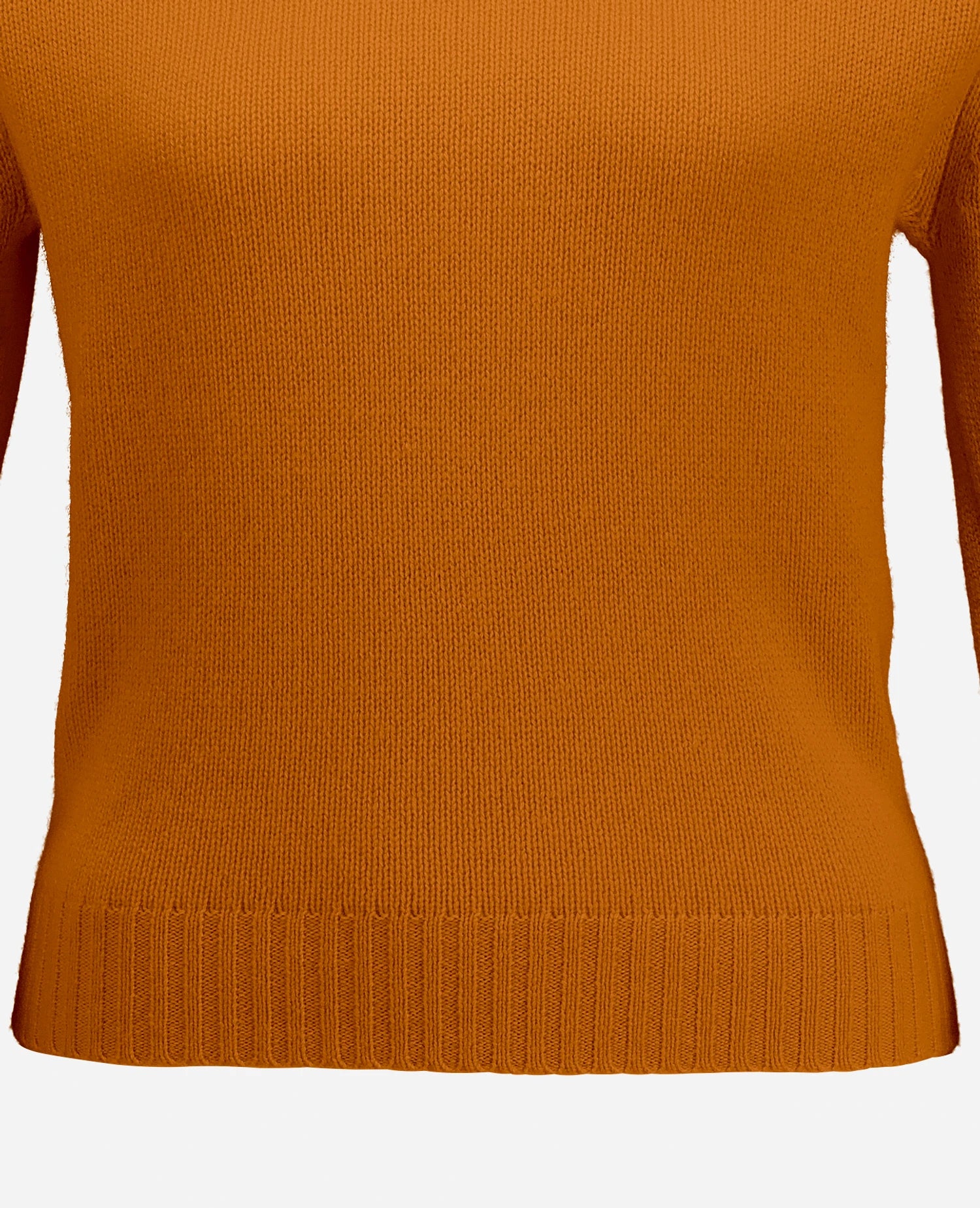255-11204-52_41 - Allude - 100% Cashmere Active Damen Fall/Winter 2025/2026 Flachstrick Gerade Passform mittelschwerer Strick NEW Orange Pullover Rundhals SAPG::255-11204