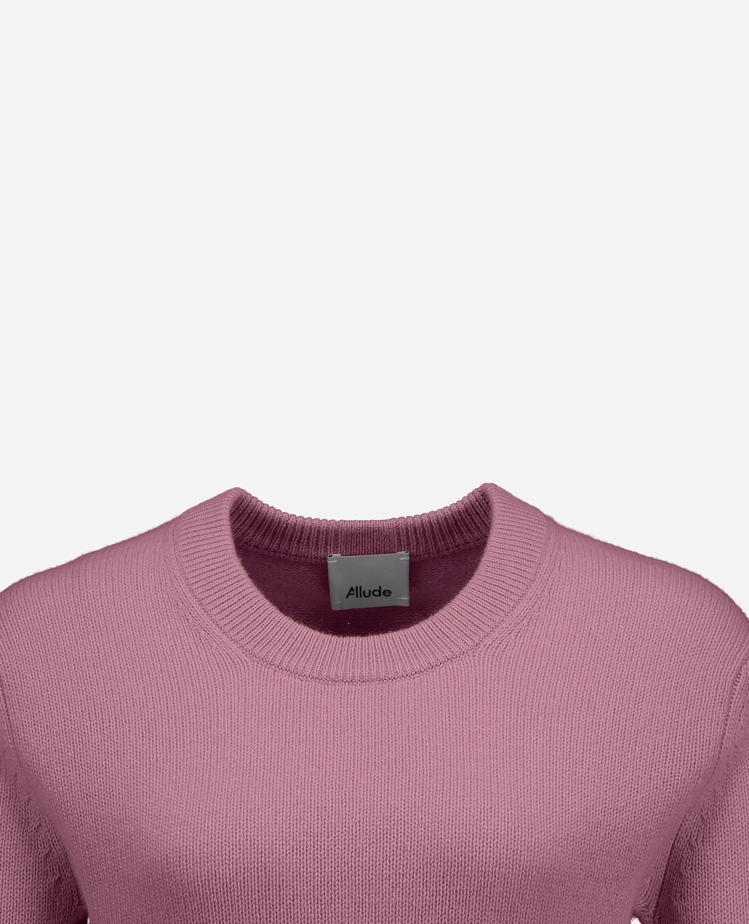 255-11204-61_40 - Allude - 100% Cashmere Active Damen Fall/Winter 2025/2026 Flachstrick Gerade Passform mittelschwerer Strick NEW Pullover Rose Rundhals SAPG::255-11204