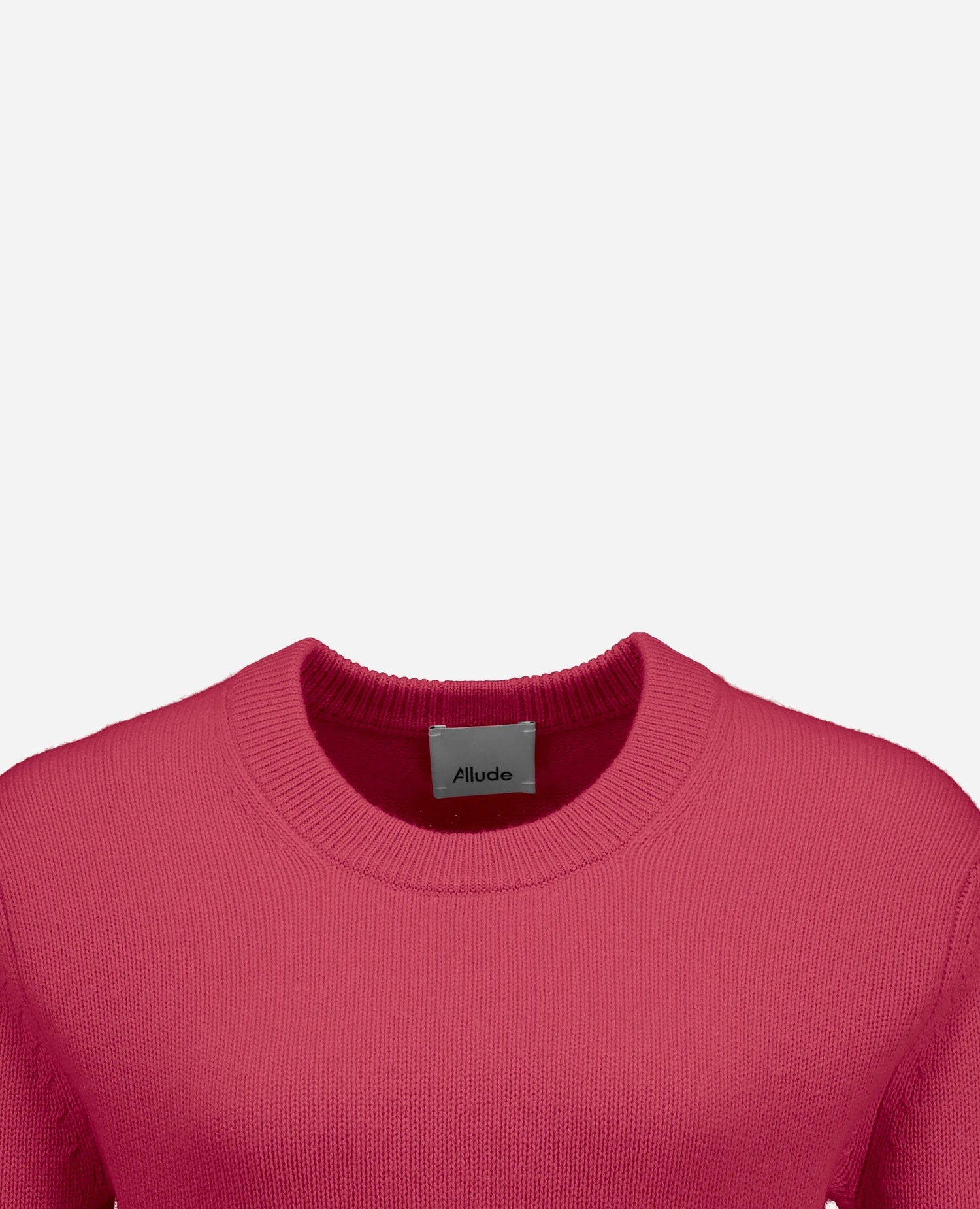255-11204-63_40 - Allude - 100% Cashmere Active Damen Fall/Winter 2025/2026 Flachstrick Gerade Passform mittelschwerer Strick NEW Pullover Rose Rundhals SAPG::255-11204