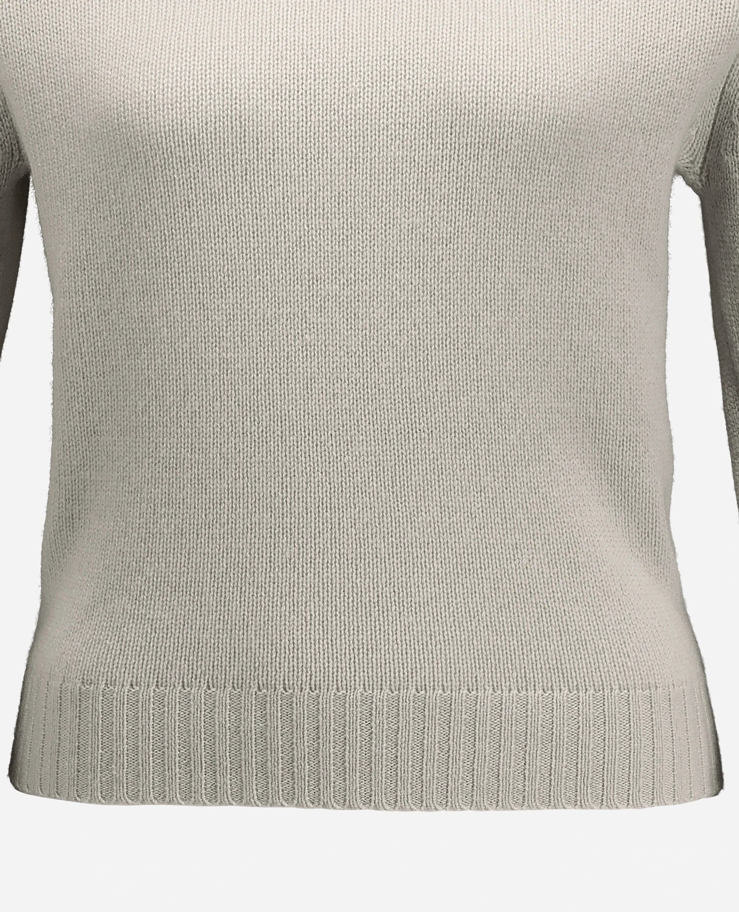 255-11204-80_41 - Allude - 100% Cashmere Active Damen Fall/Winter 2025/2026 Flachstrick Gerade Passform Grau mittelschwerer Strick NEW Pullover Rundhals SAPG::255-11204