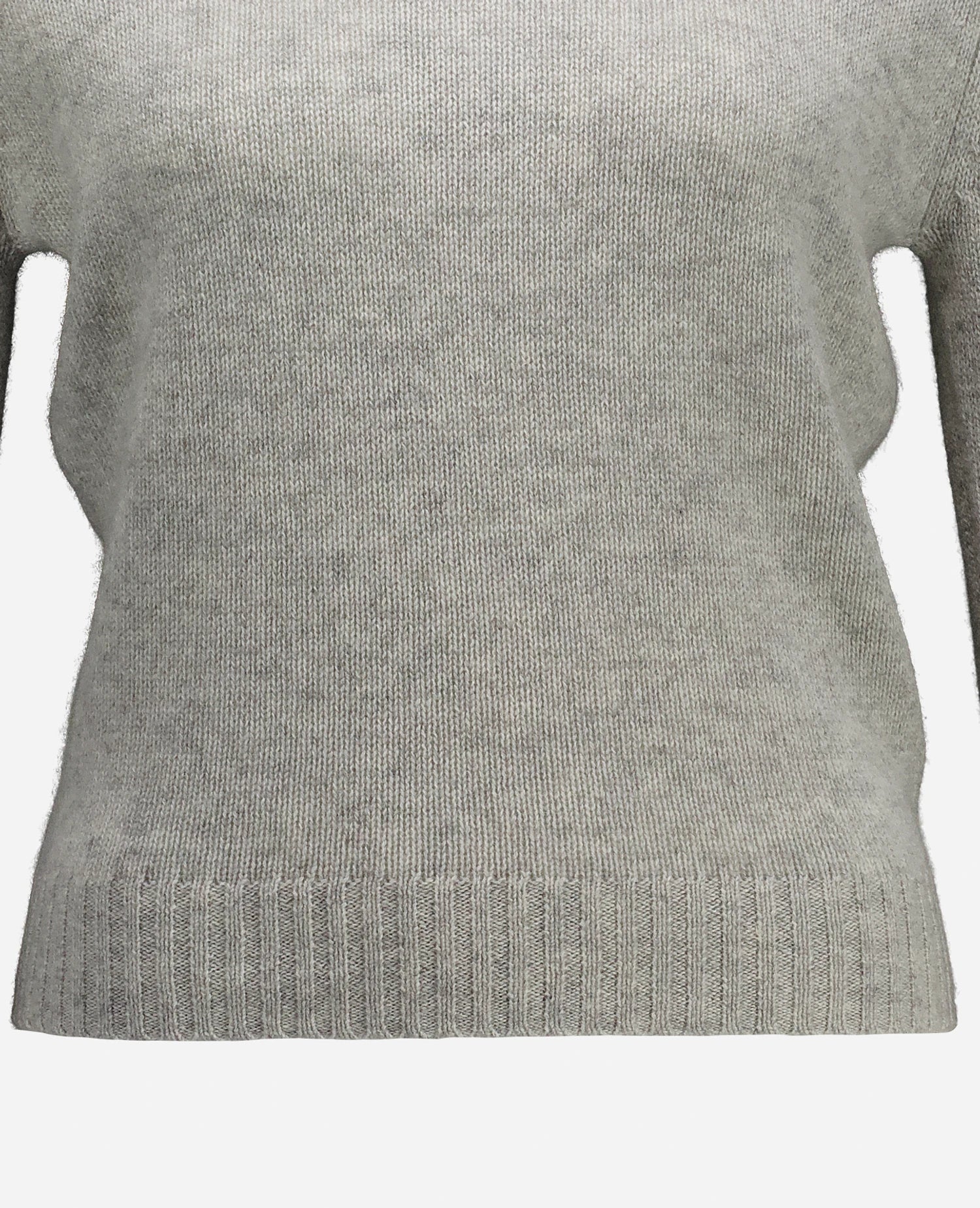 255-11204-81_41 - Allude - 100% Cashmere Active Damen Fall/Winter 2025/2026 Flachstrick Gerade Passform Grau mittelschwerer Strick NEW Pullover Rundhals SAPG::255-11204