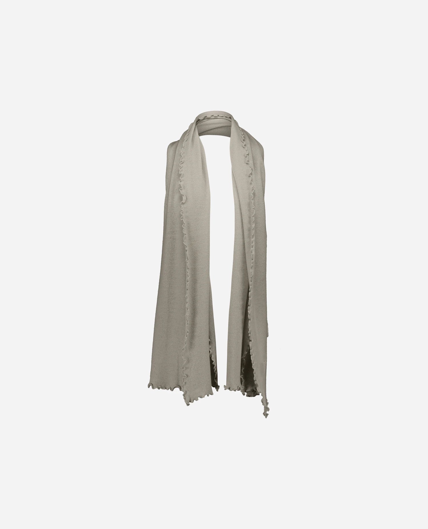255-11221-82_4 - Allude - 0 100% Cashmere Active Damen Fall/Winter 2025/2026 Feinstrick Flachstrick Grau NEW SAPG::255-11221 Schal