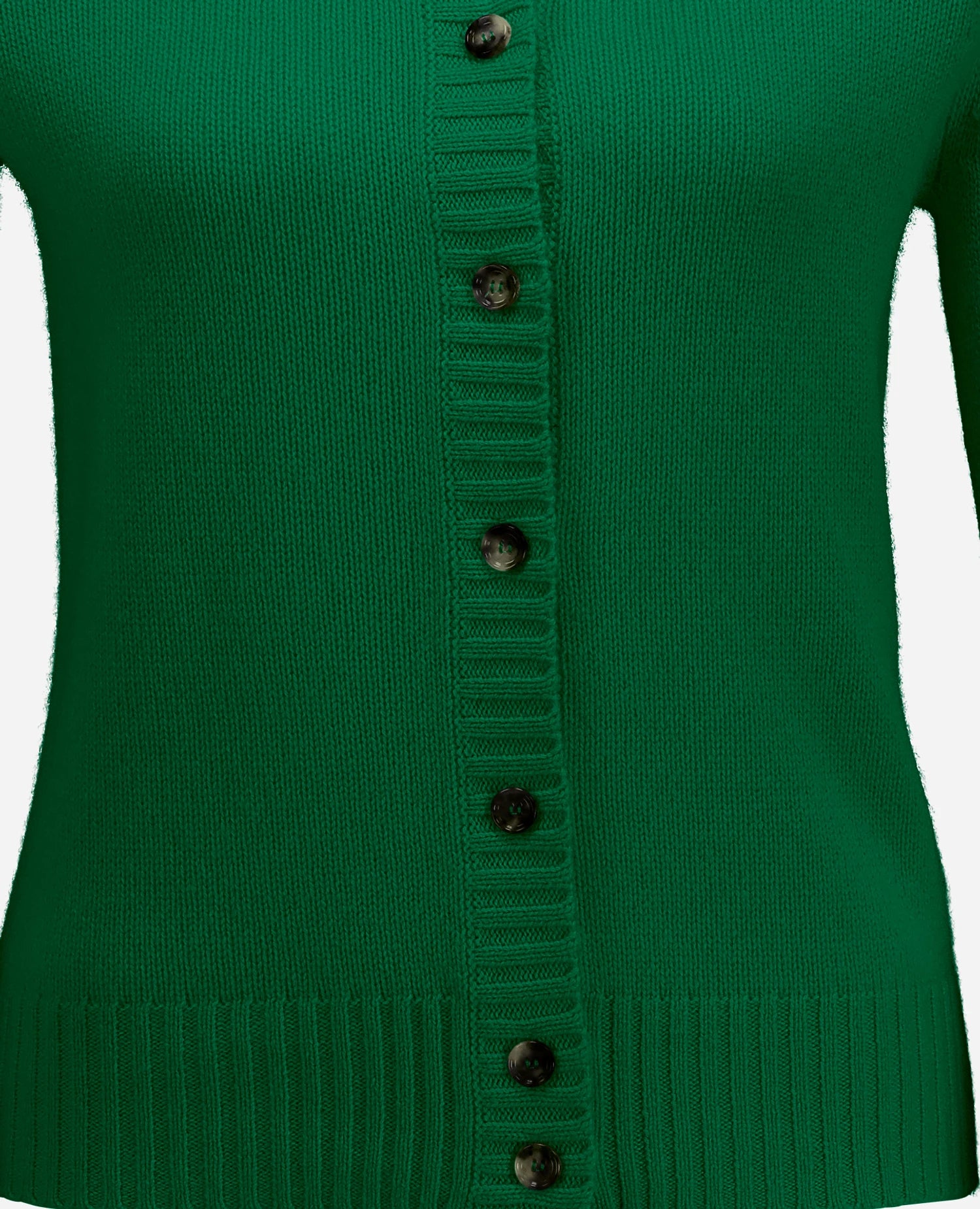 255-11231-33_41 - Allude - 100% Cashmere Active Damen Fall/Winter 2025/2026 Flachstrick Gerade Passform Grün mittelschwerer Strick NEW Rundhals SAPG::255-11231 Strickjacke