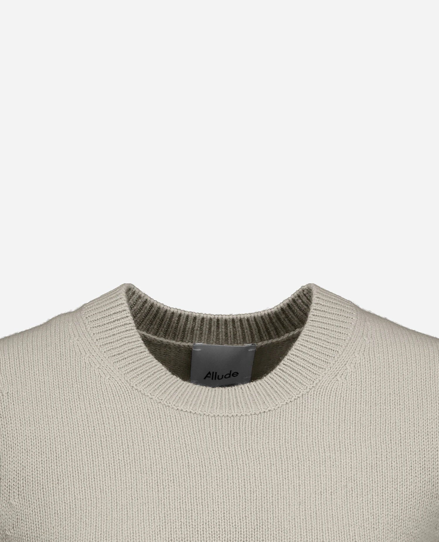255-11234-82_40 - Allude - 100% Cashmere Active Damen Fall/Winter 2025/2026 Flachstrick Gerade Passform Grau mittelschwerer Strick NEW Pullover Rundhals SAPG::255-11234