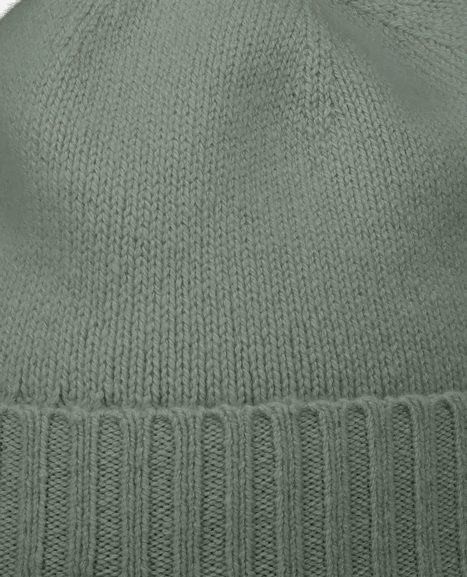 255-11245-31_41 - Allude - 0 100% Cashmere Active Damen Fall/Winter 2025/2026 Flachstrick Grün mittelschwerer Strick Mütze NEW SAPG::255-11245