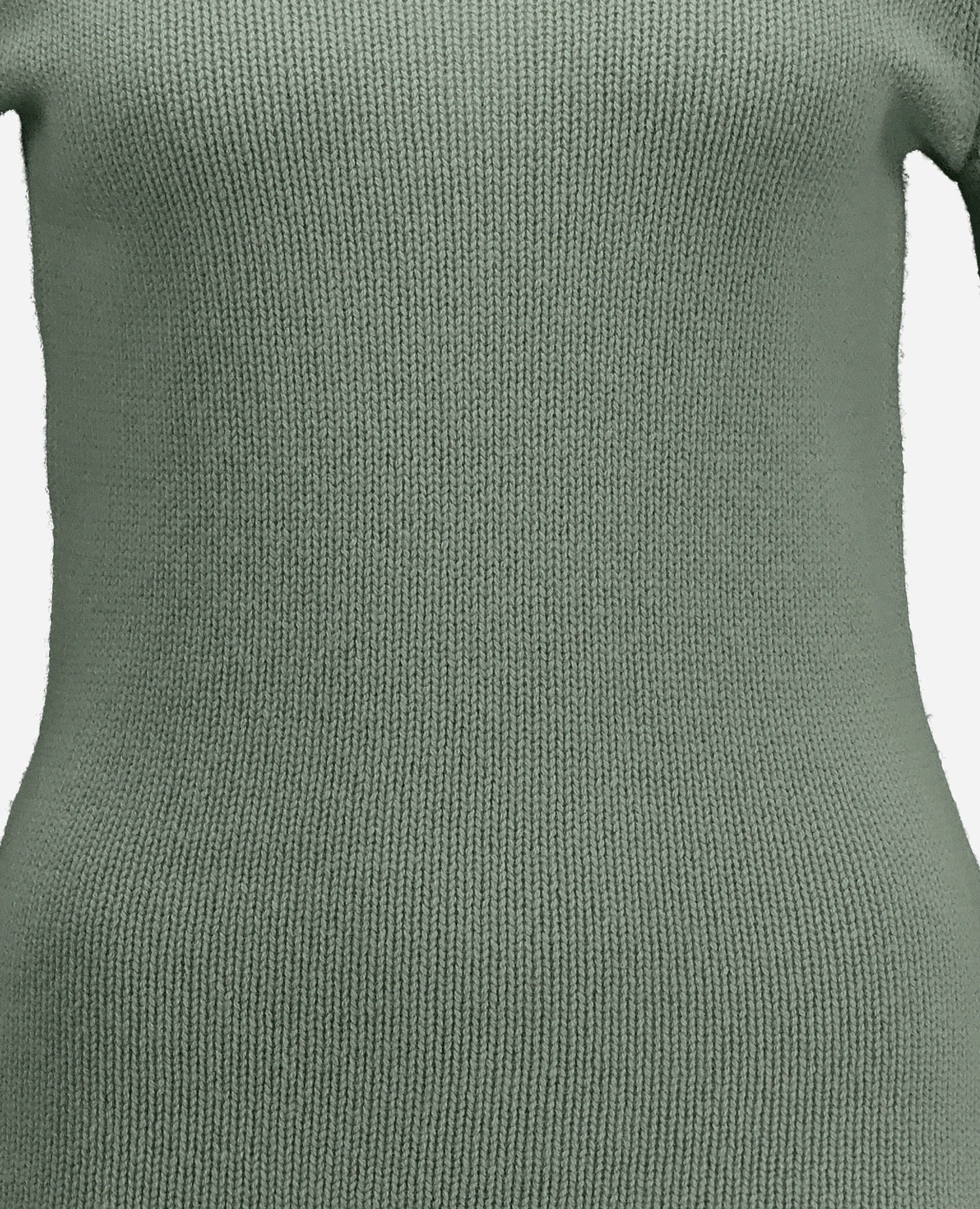 255-17075-31_41 - Allude - 30% Cashmere 70% Wolle Active Damen Fall/Winter 2025/2026 Flachstrick Grobstrick Grün NEW Pullover Rundhals SAPG::255-17075 Taillierter Schnitt