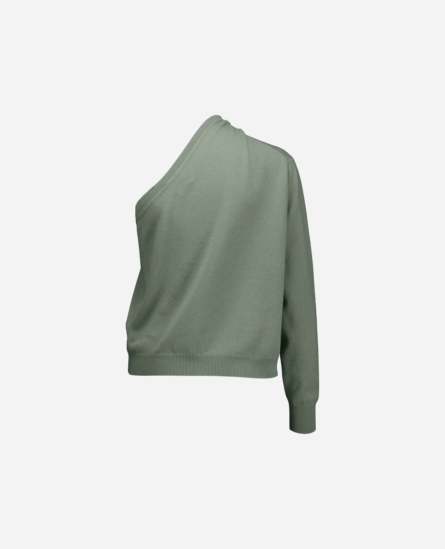255-17091-31_4 - Allude - 30% Cashmere 70% Wolle Active Damen Fall/Winter 2025/2026 Feinstrick Flachstrick Grün Lockerer Schnitt NEW Pullover Rundhals SAPG::255-17091