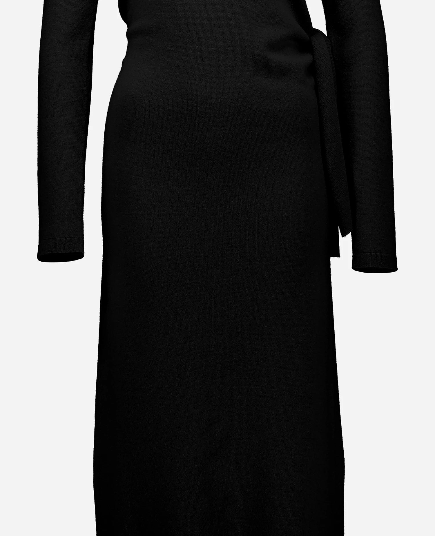 255-17094-90_41 - Allude - 30% Cashmere 70% Wolle Active Damen Enger Schnitt Fall/Winter 2025/2026 Feinstrick Flachstrick Kleid NEW Rundhals SAPG::255-17094 Schwarz