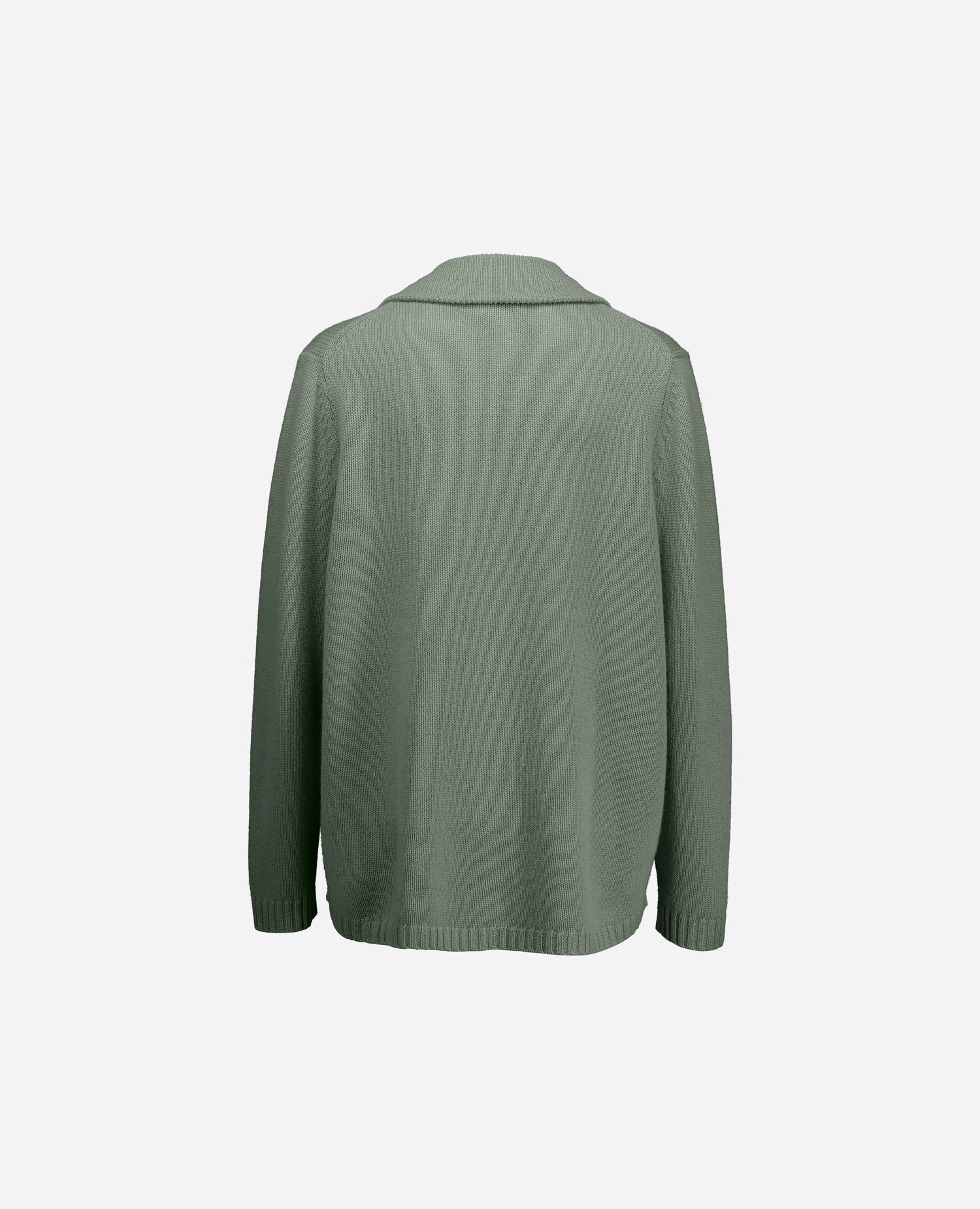 255-17101-31_4 - Allude - 0 30% Cashmere 70% Wolle Active Damen Fall/Winter 2025/2026 Flachstrick Grobstrick Grün Lockerer Schnitt NEW Pullover SAPG::255-17101