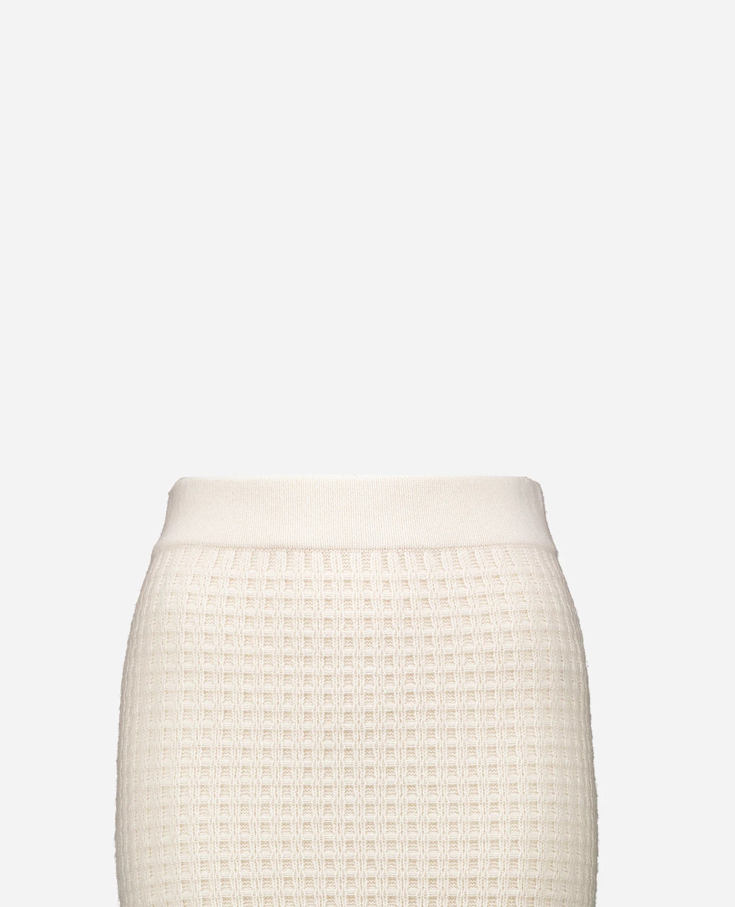 255-17111-41_40 - Allude - 0 30% Cashmere 70% Wolle Active Creme Damen Enger Schnitt Fall/Winter 2025/2026 mittelschwerer Strick NEW Rock SAPG::255-17111 Waffelmuster