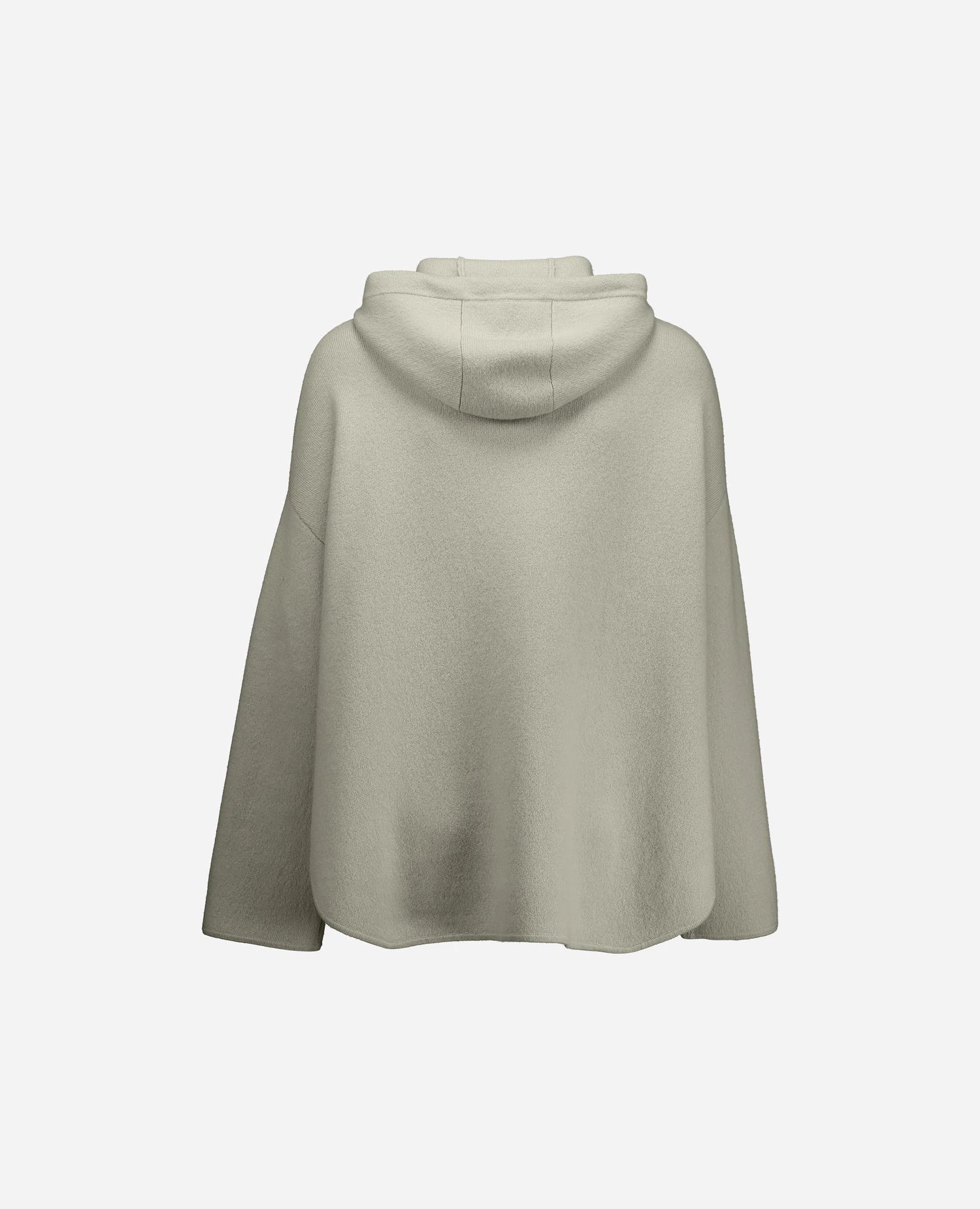 255-17607-82_4 - Allude - 0 30% Cashmere 70% Wolle Active Damen Fall/Winter 2025/2026 Grau Jacket Lockerer Schnitt mittelschwerer Strick NEW SAPG::255-17607 Uni Jacquardmuster