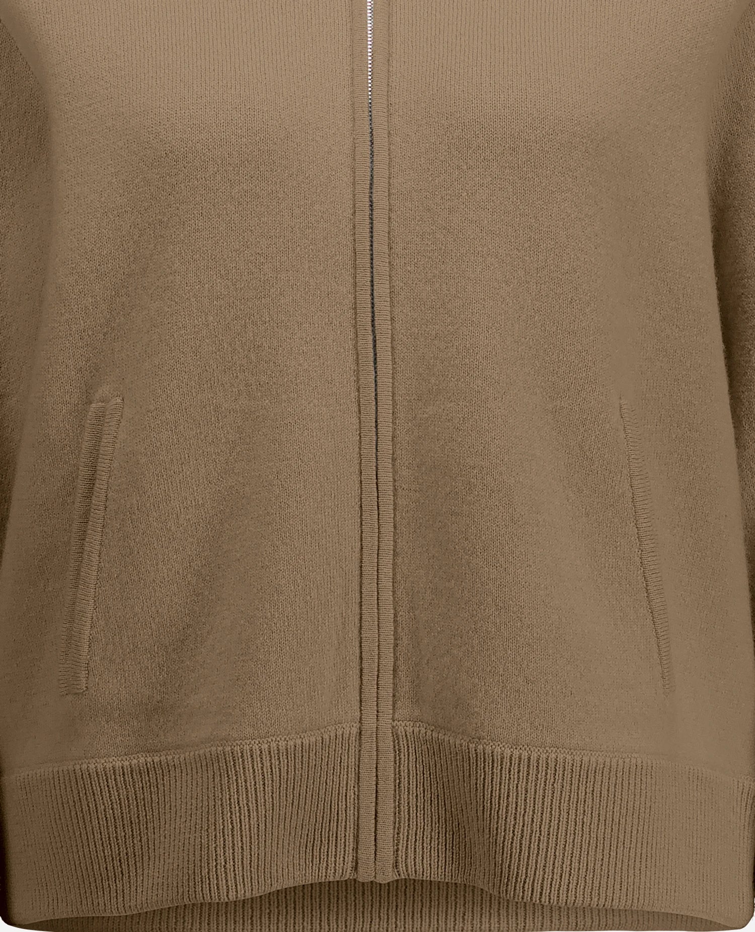 255-17608-43_41 - Allude - 0 30% Cashmere 70% Wolle Active Beige Damen Fall/Winter 2025/2026 Jacket Lockerer Schnitt mittelschwerer Strick NEW SAPG::255-17608 Uni Jacquardmuster