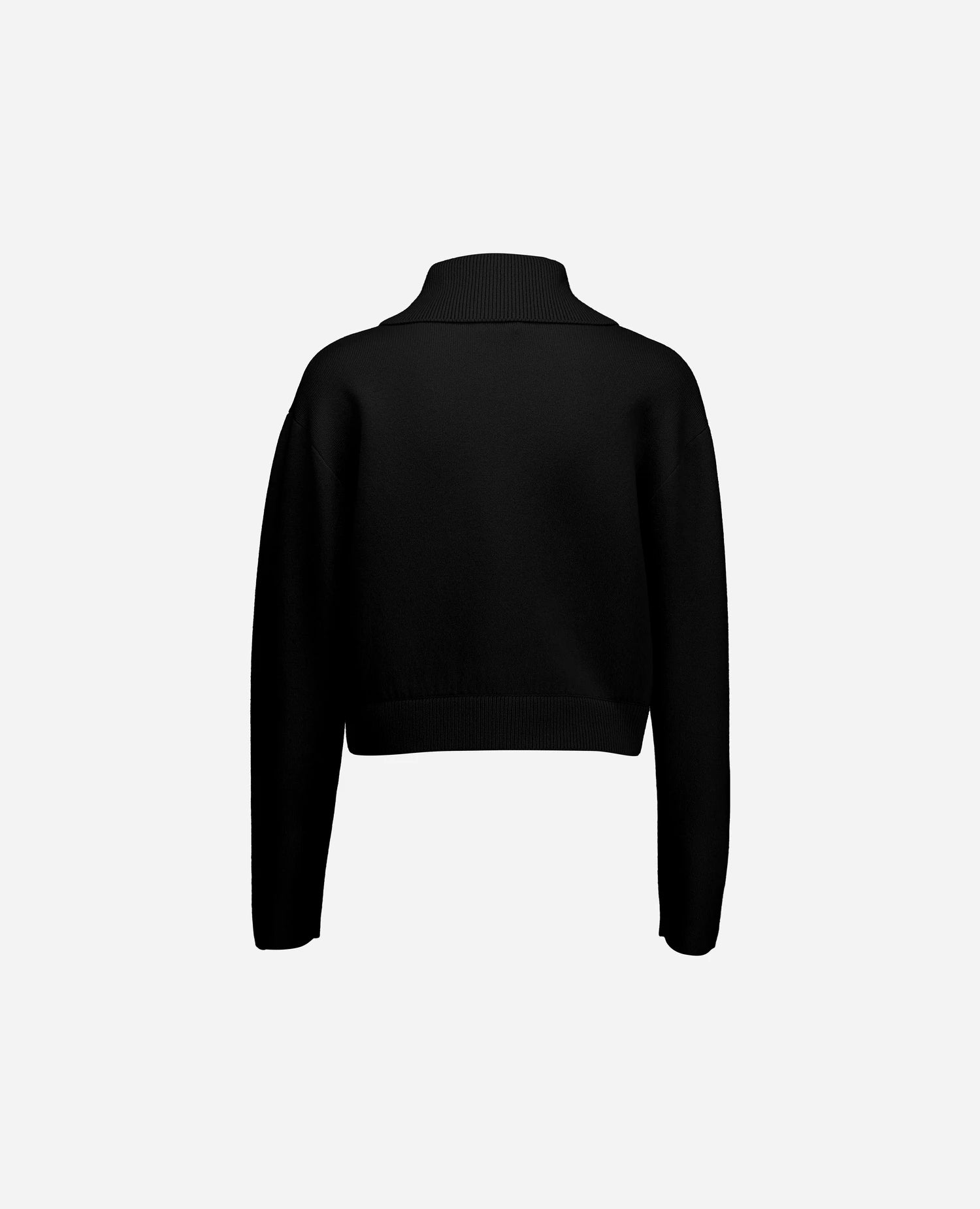 255-17612-90_4 - Allude - 0 30% Cashmere 70% Wolle Active Damen Fall/Winter 2025/2026 Kastiger Schnitt mittelschwerer Strick NEW SAPG::255-17612 Schwarz Strickjacke Uni Jacquardmuster