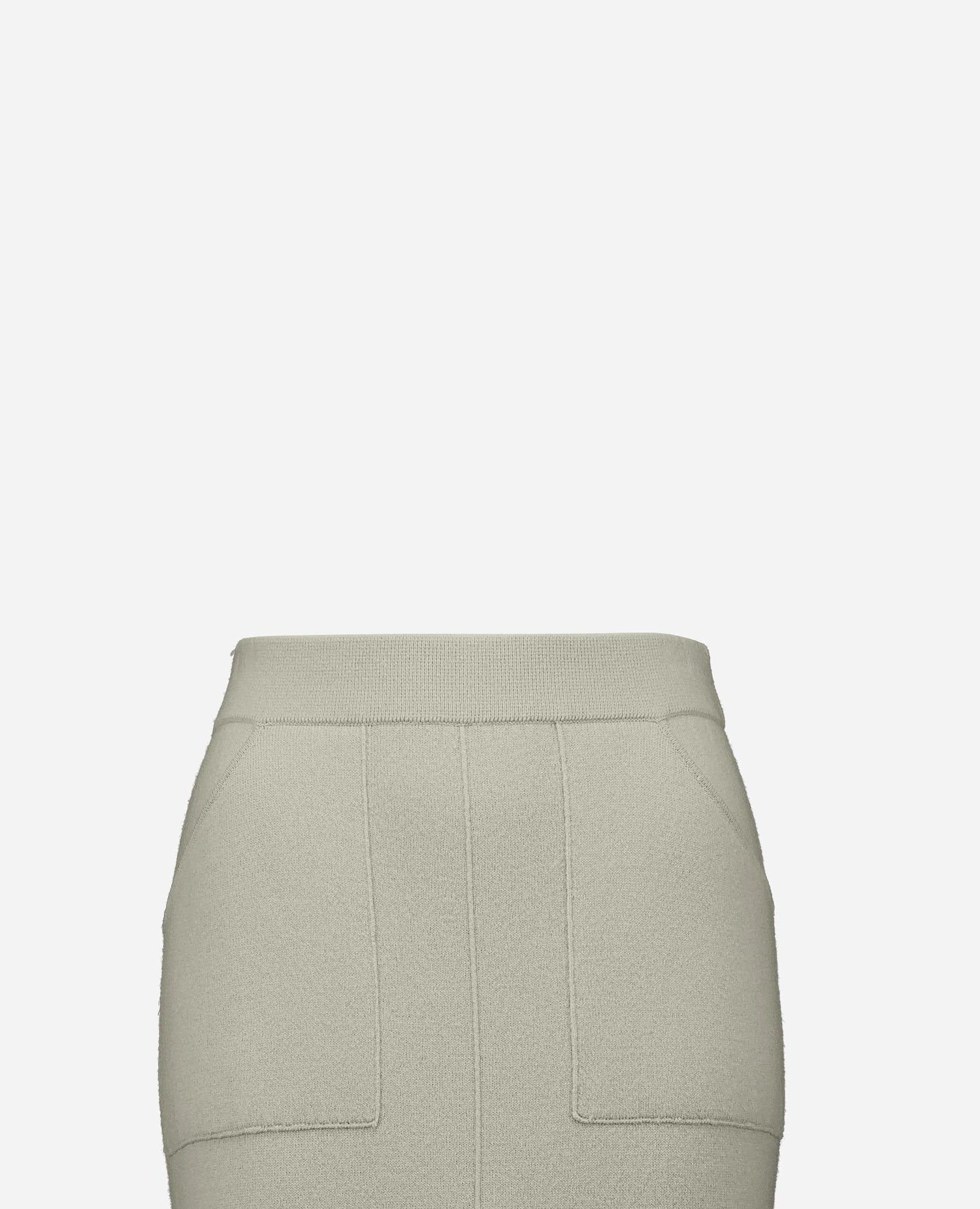 255-17617-82_40 - Allude - 0 30% Cashmere 70% Wolle Active Damen Fall/Winter 2025/2026 Gerade Passform Grau mittelschwerer Strick NEW Rock SAPG::255-17617 Uni Jacquardmuster