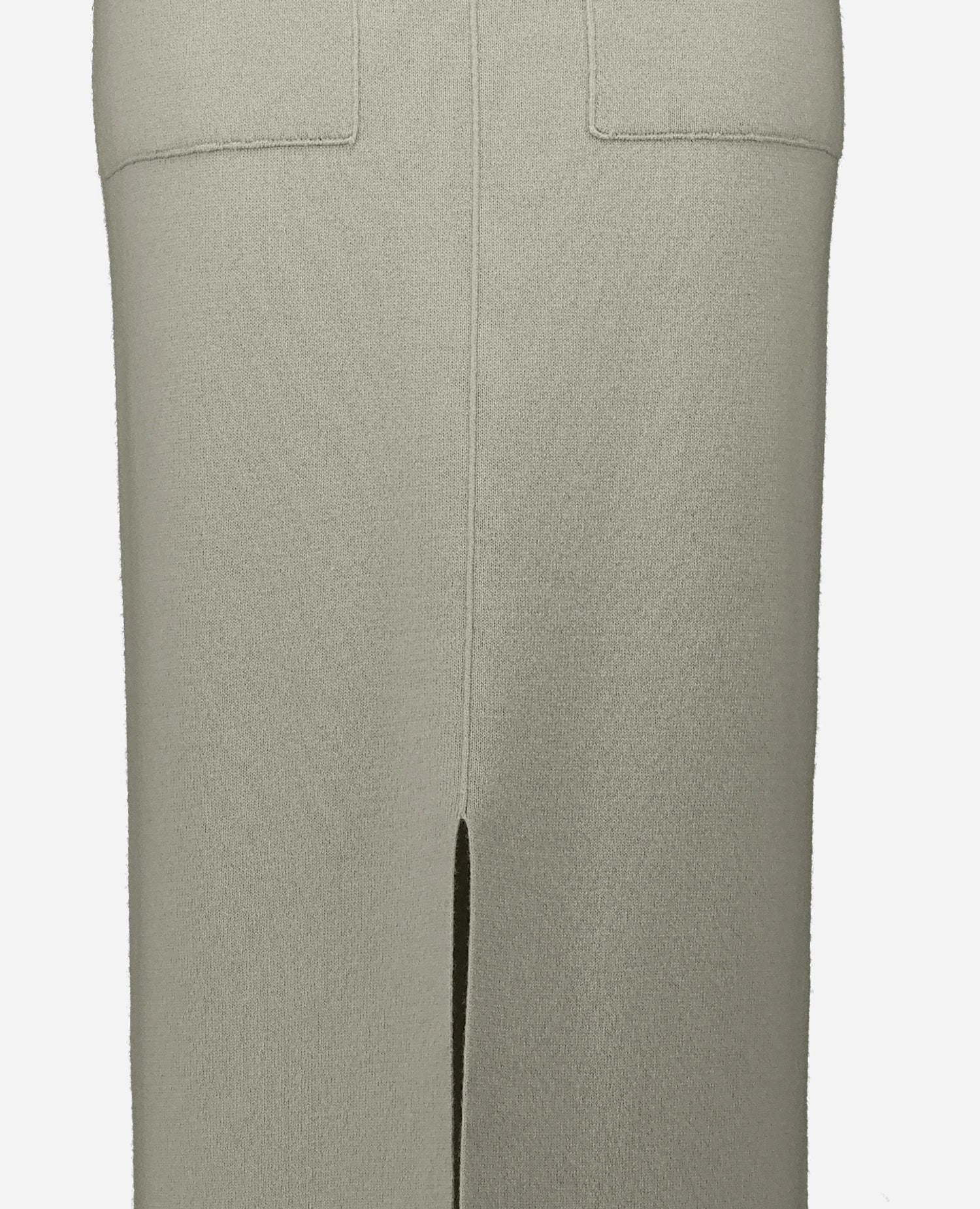 255-17617-82_41 - Allude - 0 30% Cashmere 70% Wolle Active Damen Fall/Winter 2025/2026 Gerade Passform Grau mittelschwerer Strick NEW Rock SAPG::255-17617 Uni Jacquardmuster