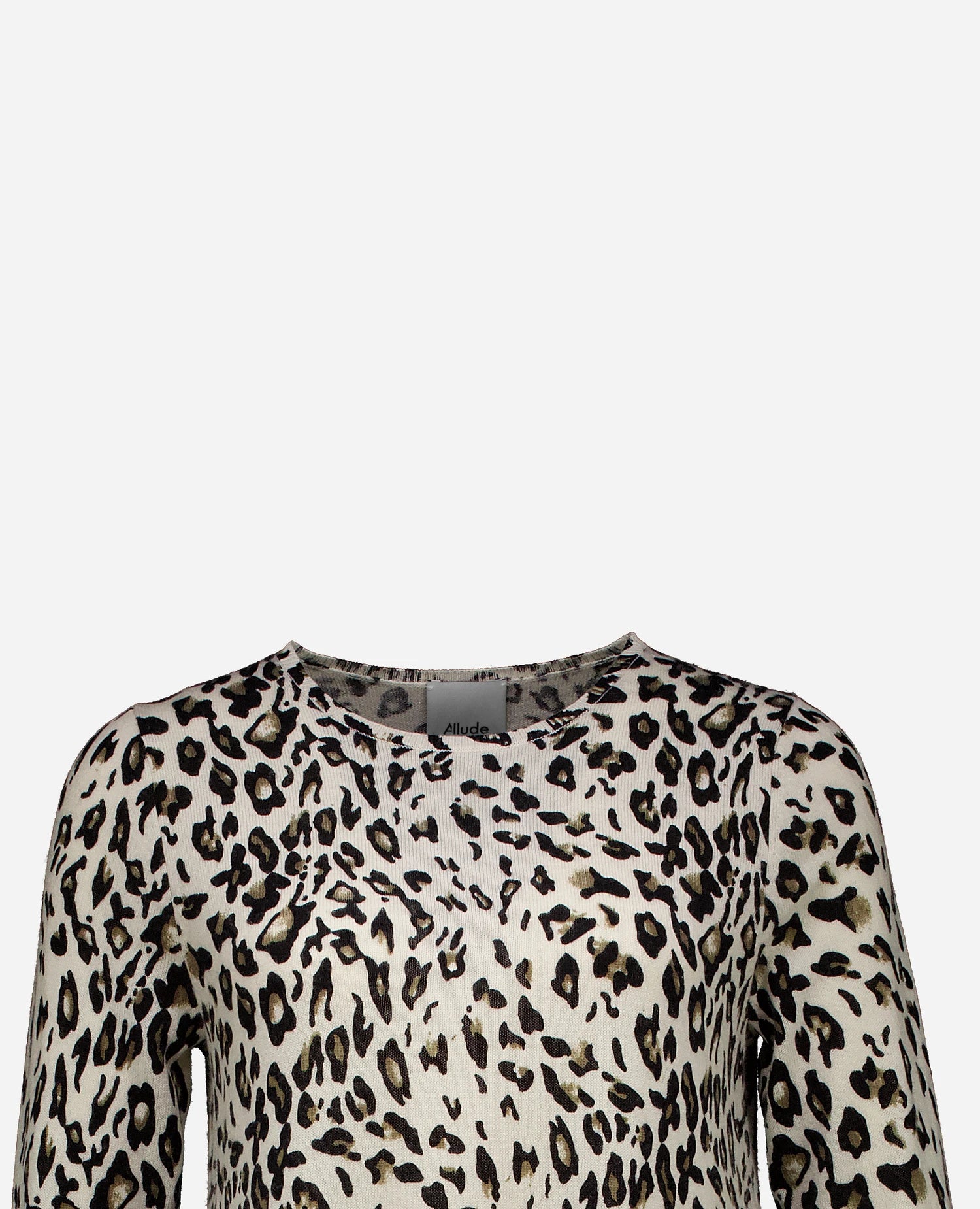 255-17643-original-3 - Allude - 30% Cashmere 70% Wolle A-Form Active Damen Fall/Winter 2025/2026 Feinstrick Flachstrick Kleid NEW Rundhals SAPG::255-17643 Sonstige