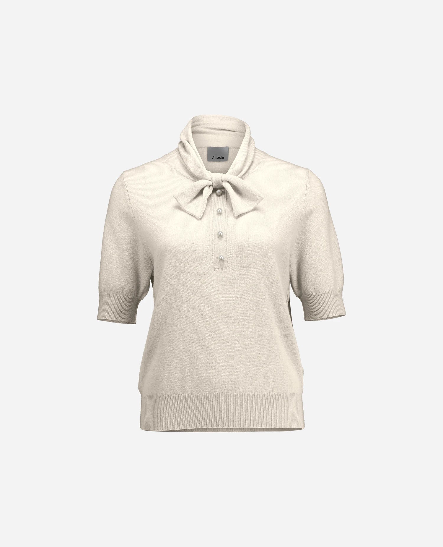 255-17741-41_3 - Allude - 0 30% Cashmere 70% Wolle Active Creme Damen Fall/Winter 2025/2026 Feinstrick Flachstrick Gerade Passform NEW Pullover SAPG::255-17741