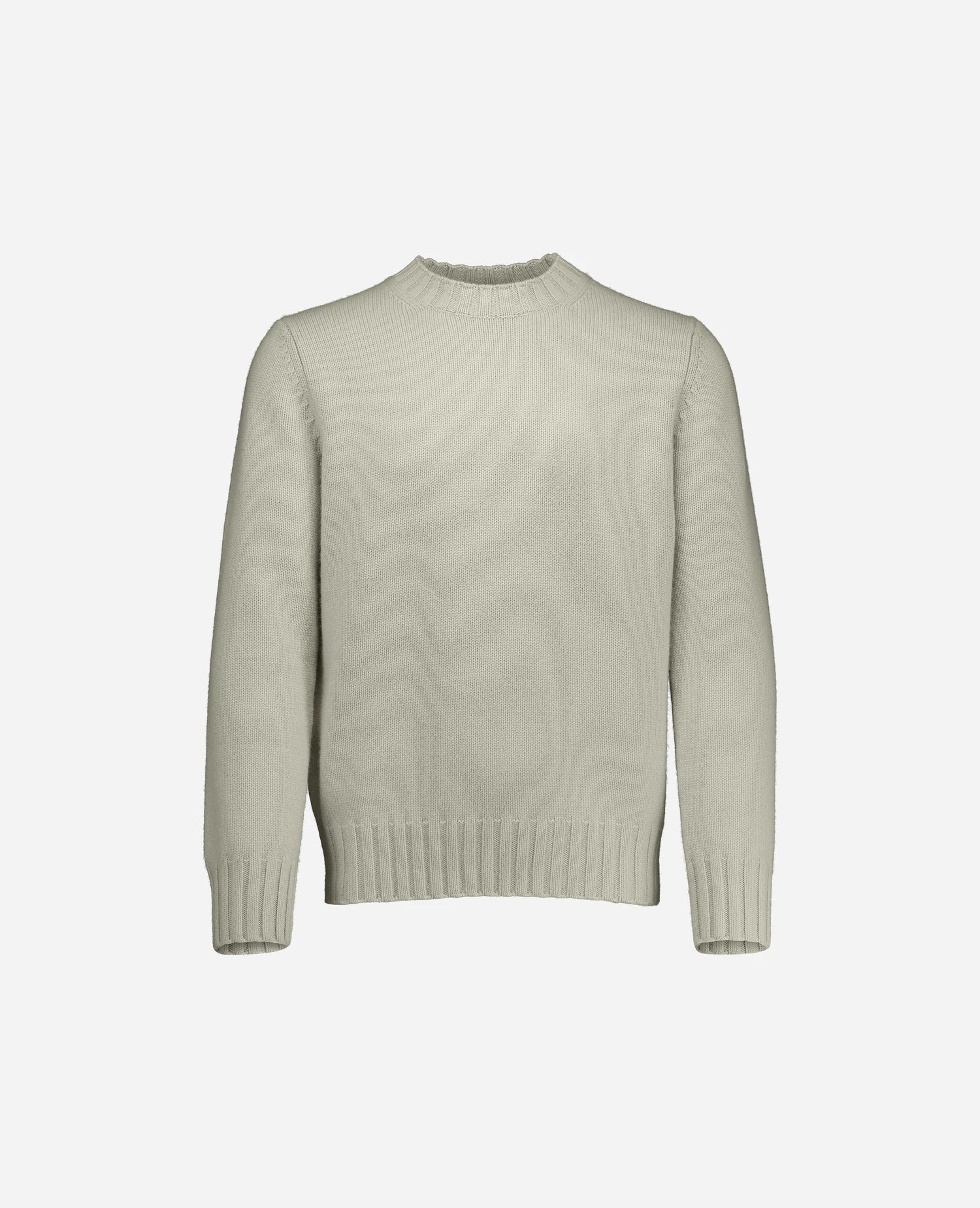 255-30001-82_3 - Allude - 100% Cashmere Active Fall/Winter 2025/2026 Flachstrick Gerade Passform Grau Grobstrick Herren NEW Pullover Rundhals SAPG::255-30001